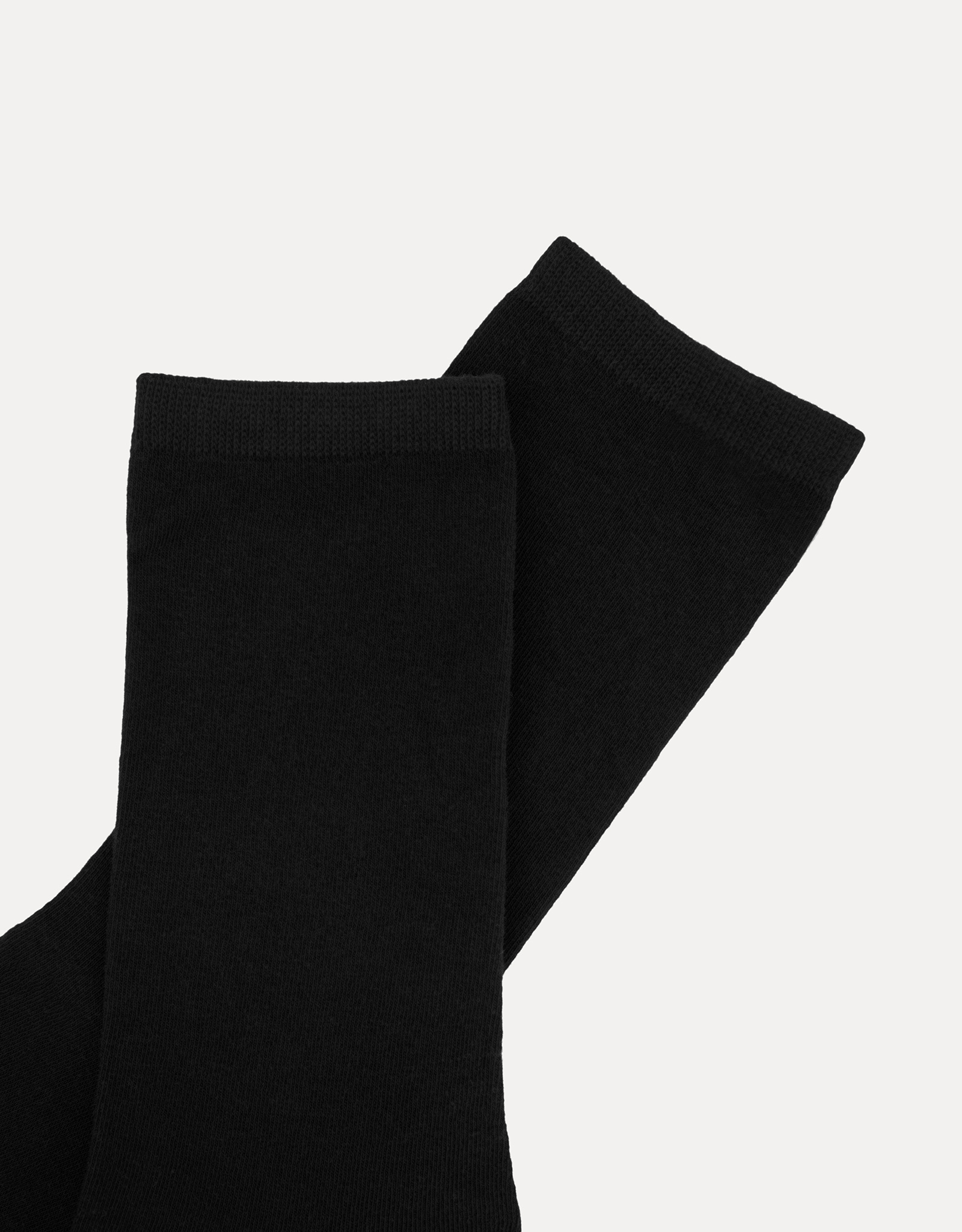 Women's socks, size 36-38, cotton / polyester, black, Basic shade