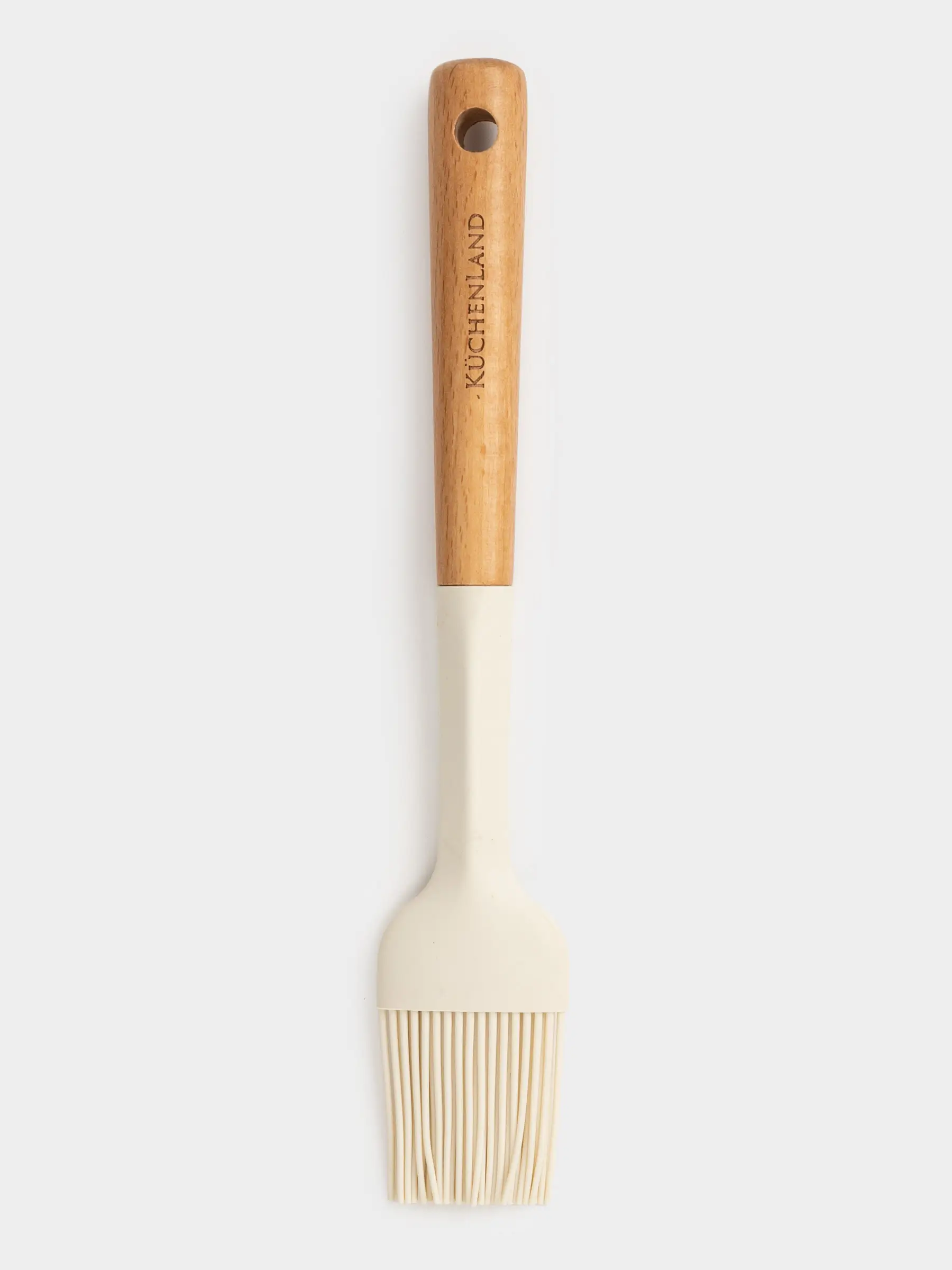 Pasrty brush, 23 cm, silicone/wood, milky, Legerity