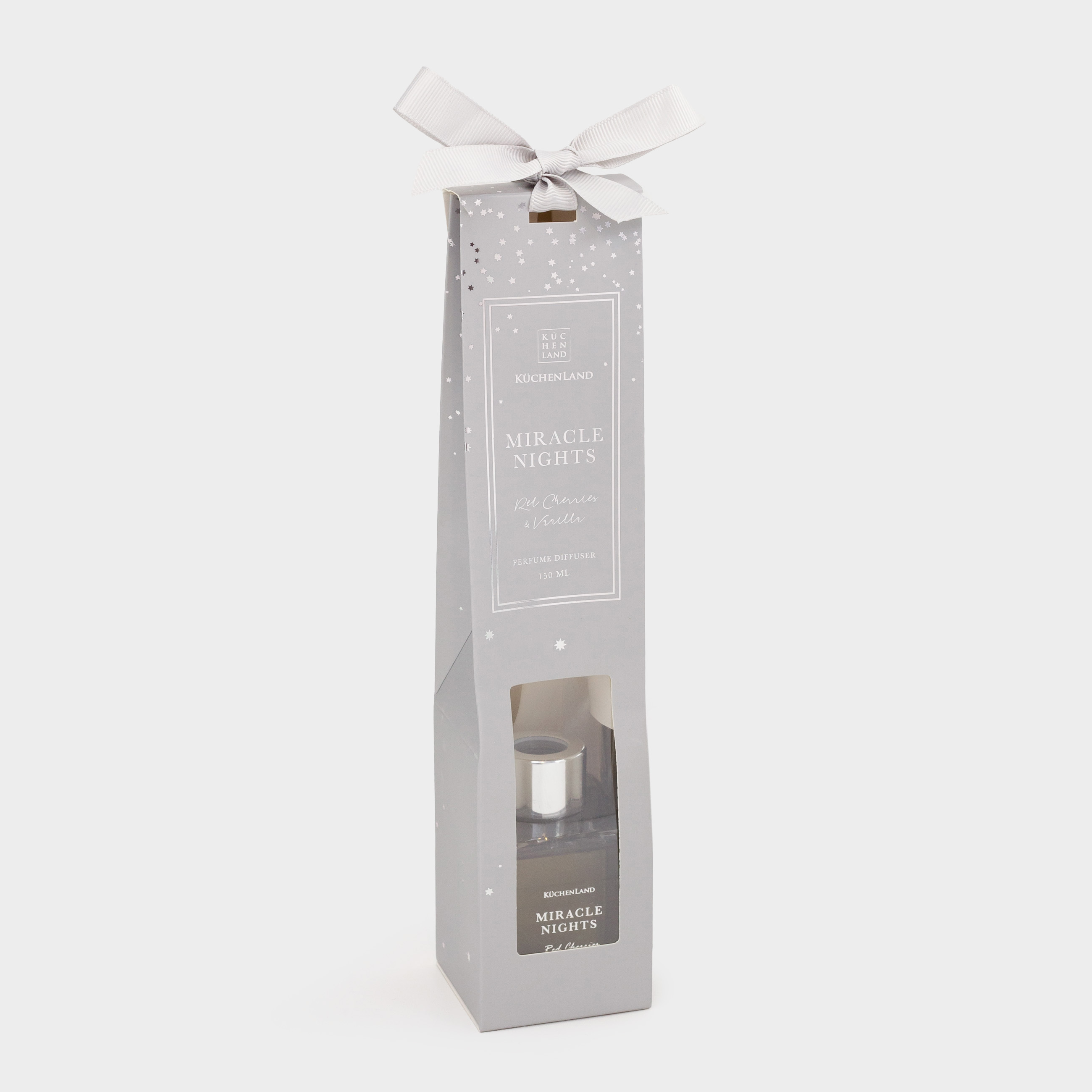 Aroma diffuser, 150 ml, Grey, Red Cherries & Vanilla, Miracle nights