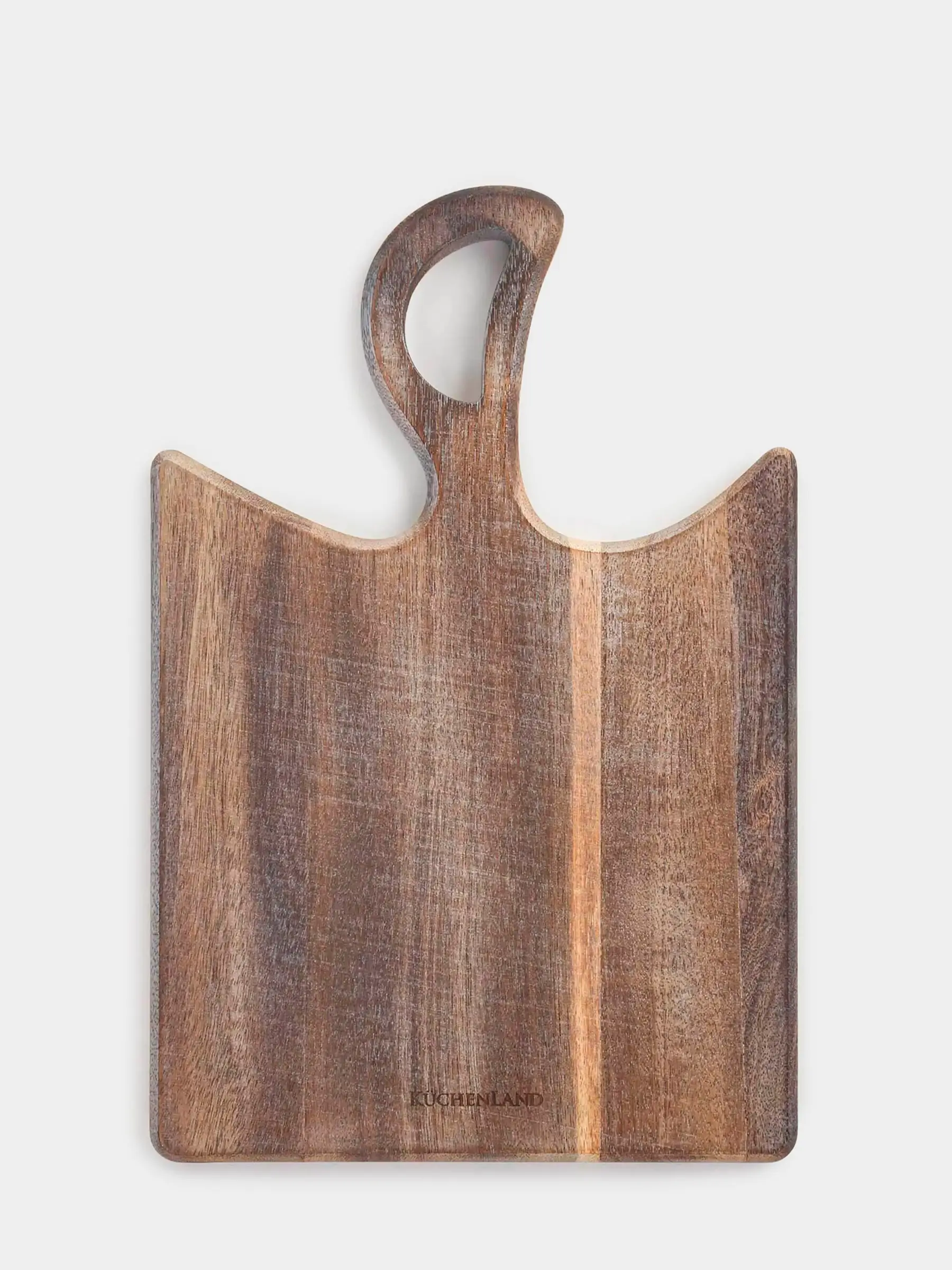 Cutting board, 30x20 cm, with handle, wood, Noble tree