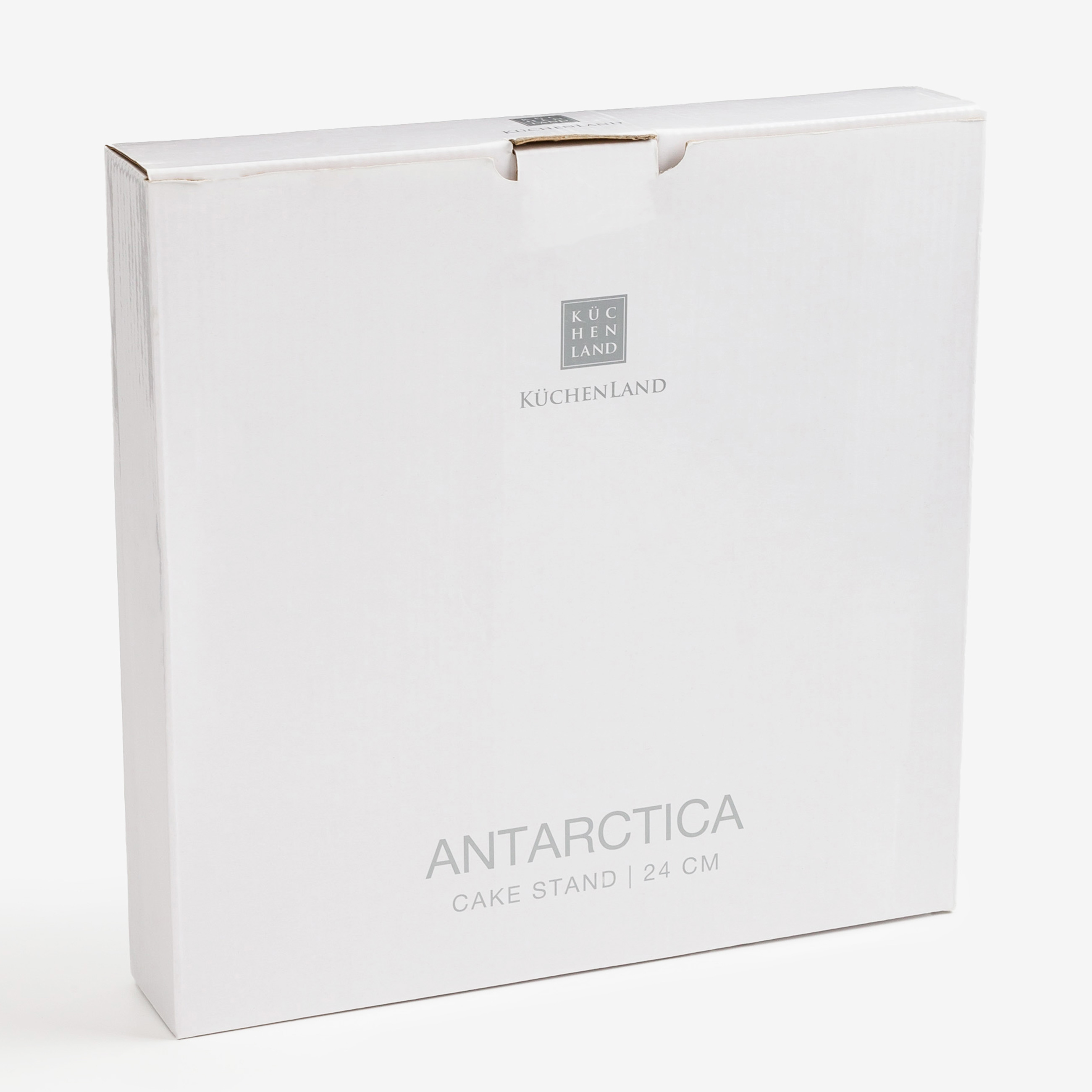 Cake stand, 26x18 / 24 cm, 2 tiers, porcelain F / metal, white, Antarctica