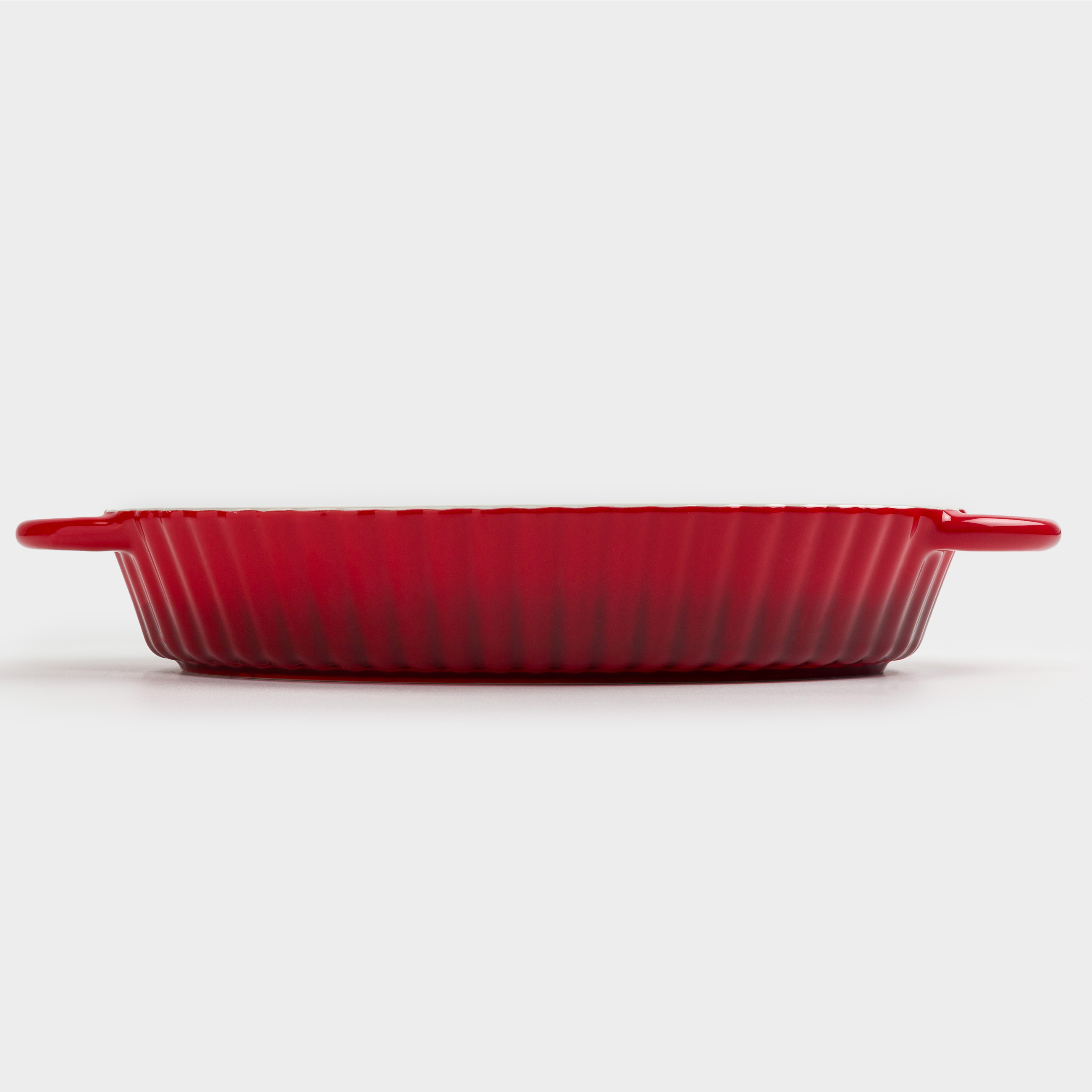 Baking dish, 31x21 cm, ceramic, oval, milkyy burgundy, gradient, Cakes gradient
