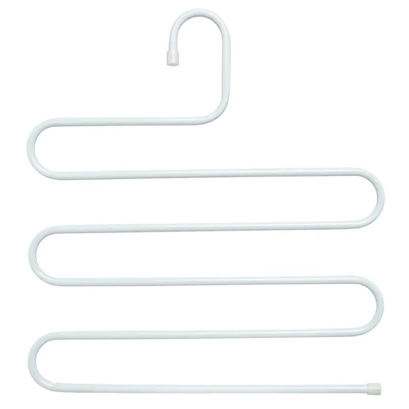 Hanger for trousers/skirts, 36 cm, 5 levels, metal, white, Colorful house ,image-0