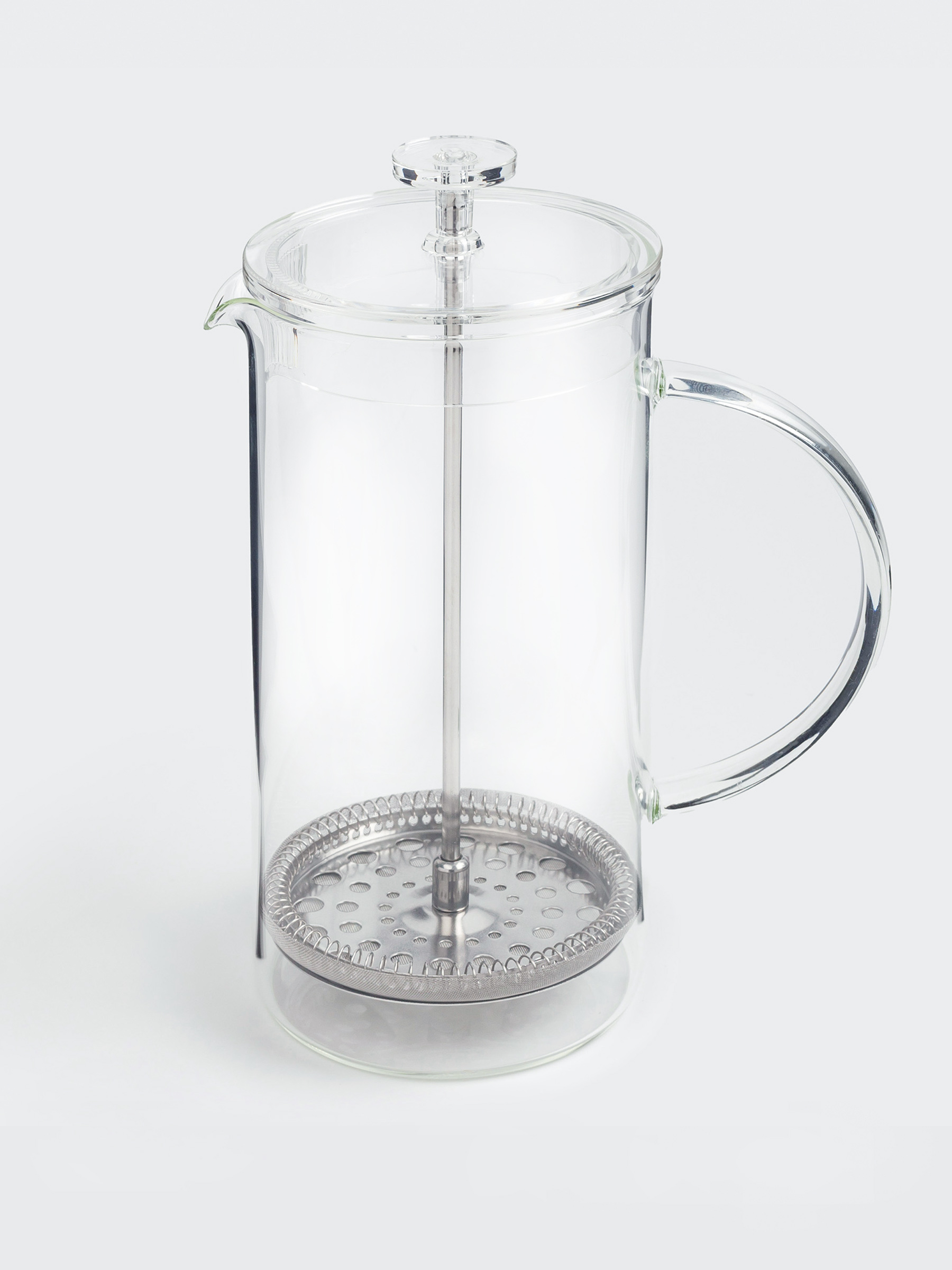 French press, 1 l, glass B / steel, Clear, image-1