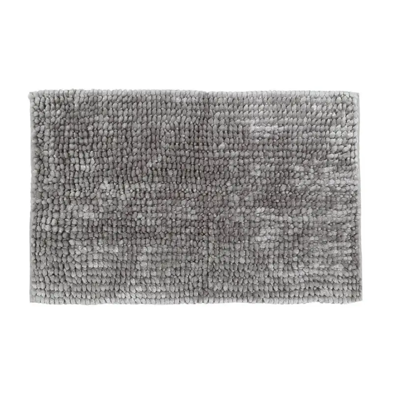 Mat, 50x80 cm, anti-slip, polyester, light grey, Fluff ,image-0