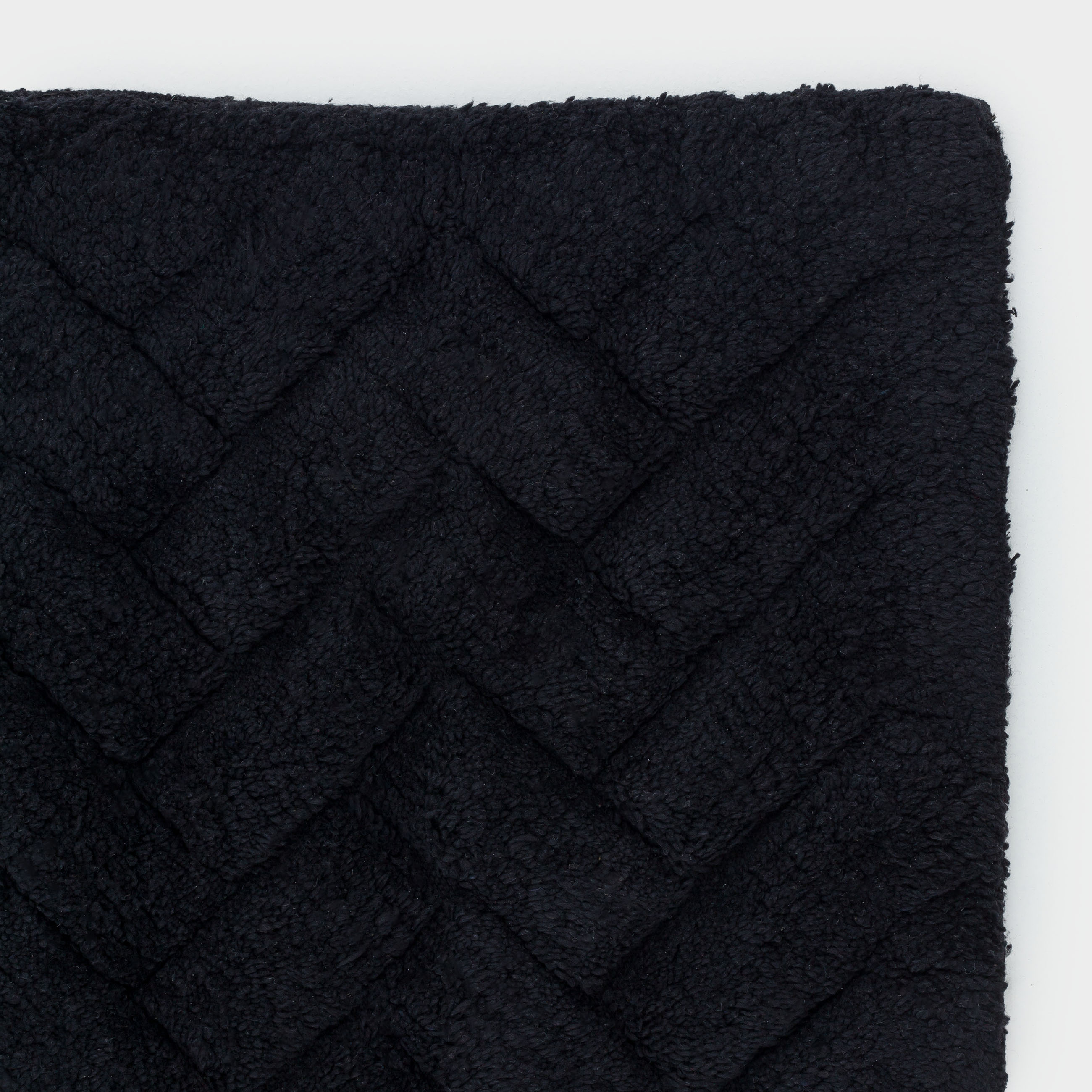 Bathroom mat, 50x80 / 50x50 cm, 2 pcs, anti-slip, cotton, black, Neutral, image-4