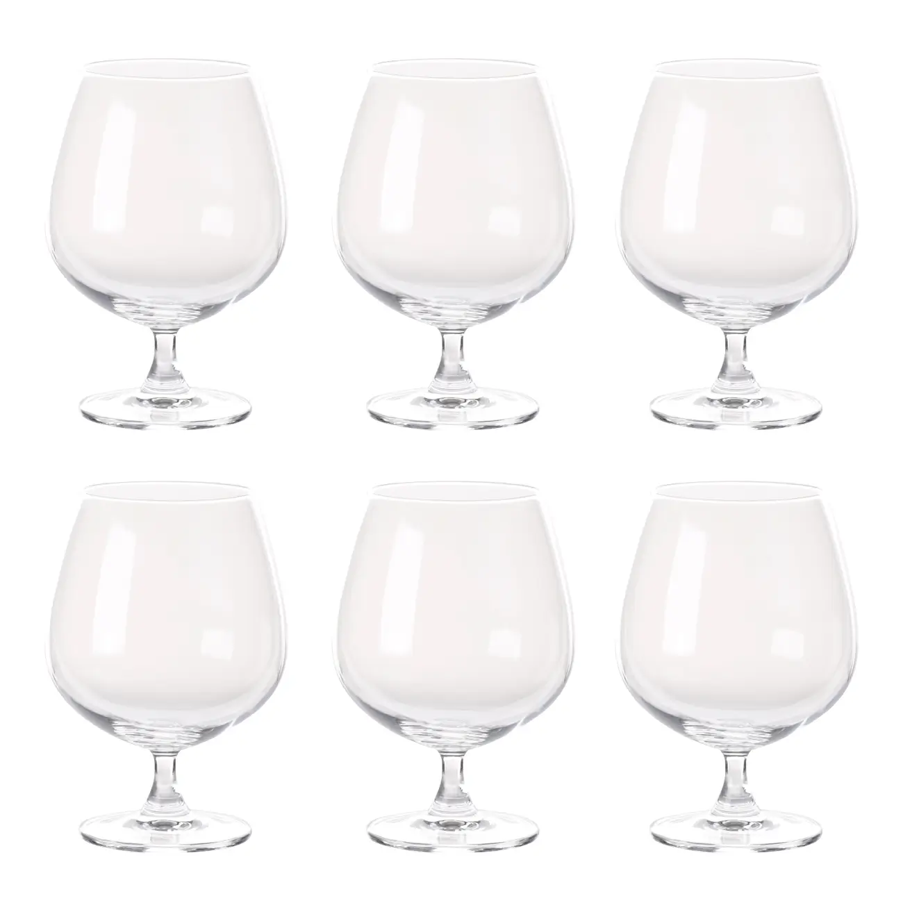 Cognac glass, 620 ml, 6 pcs, glass, Palermo, image-0