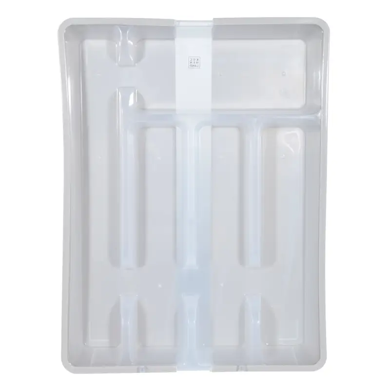 Cutlery tray, 37x27 cm, 7 units, sliding, plastic, white-gray, Keeping ,image-0