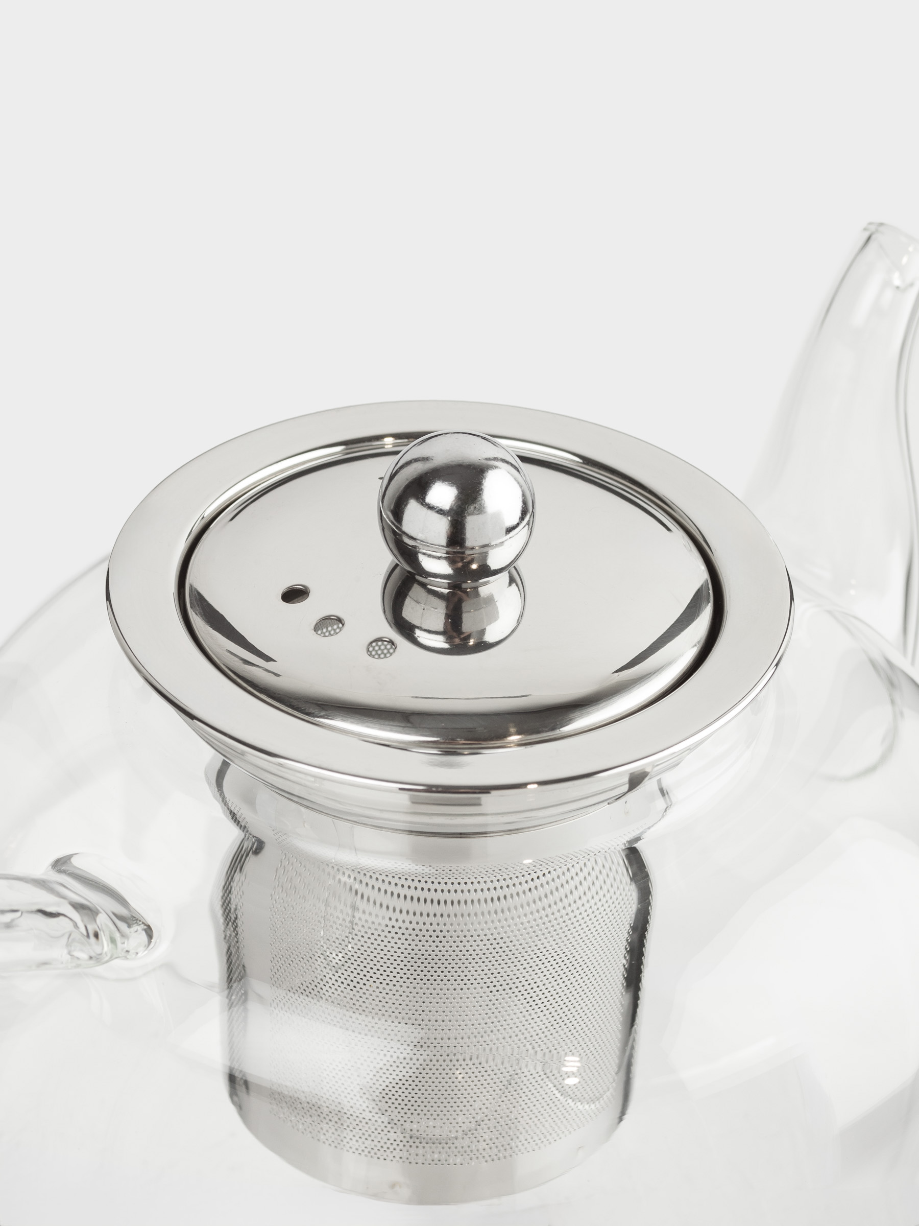 Teapot, 850 ml, B/steel glass, Classic, image-6