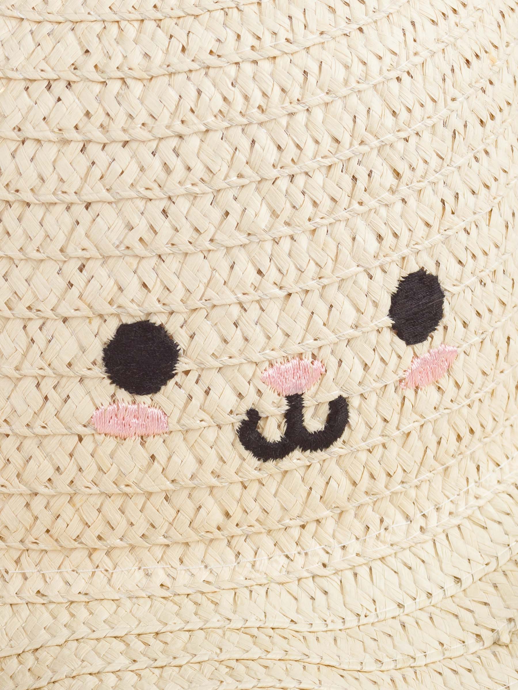 Children's hat, single size, with raised ears, cellulose / polyester, milky, Banjo, image-3