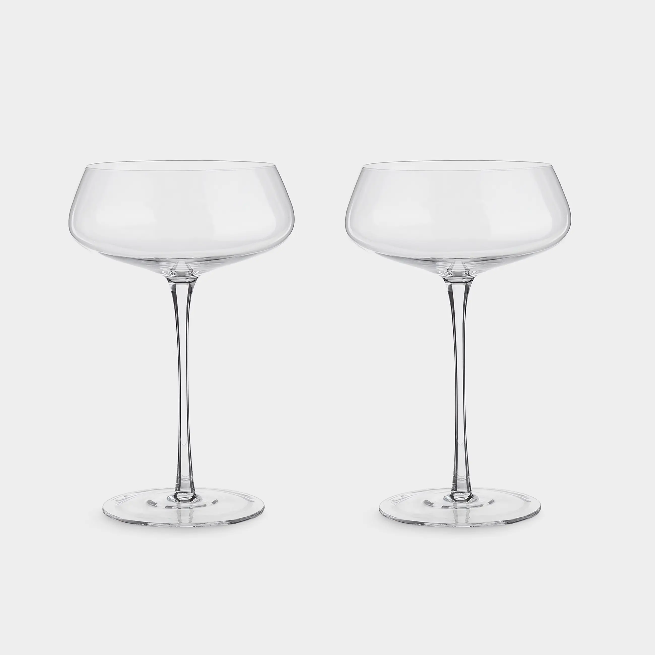 Champagne coupe glass, 300 ml, 2 pcs, crystal glass, Sondrio