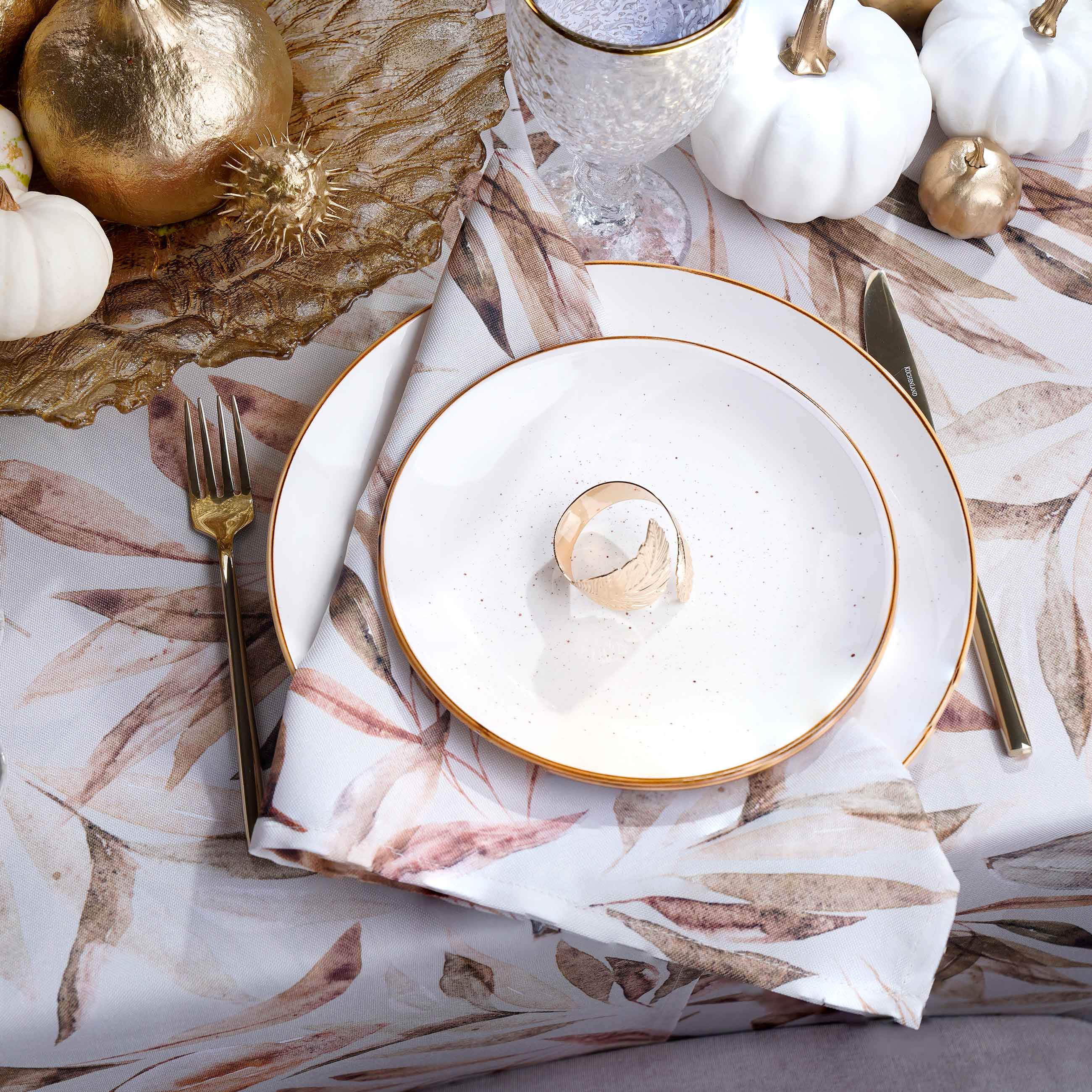 Dining set, 6 persons, 18 items, ceramic, milk, speckled, Roxas, image-7