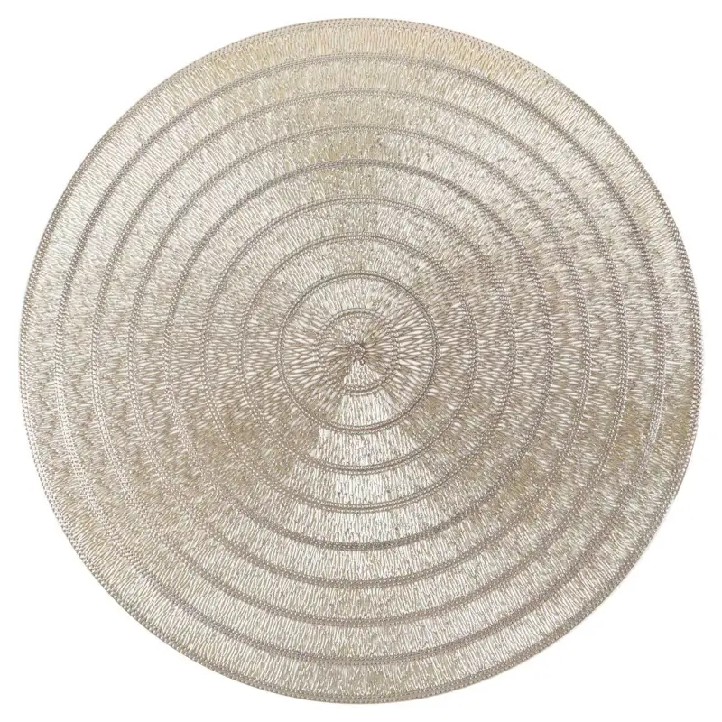 Napkin for appliances, 38 cm, PVC, round, golden, Patterns, Azhur ,image-0