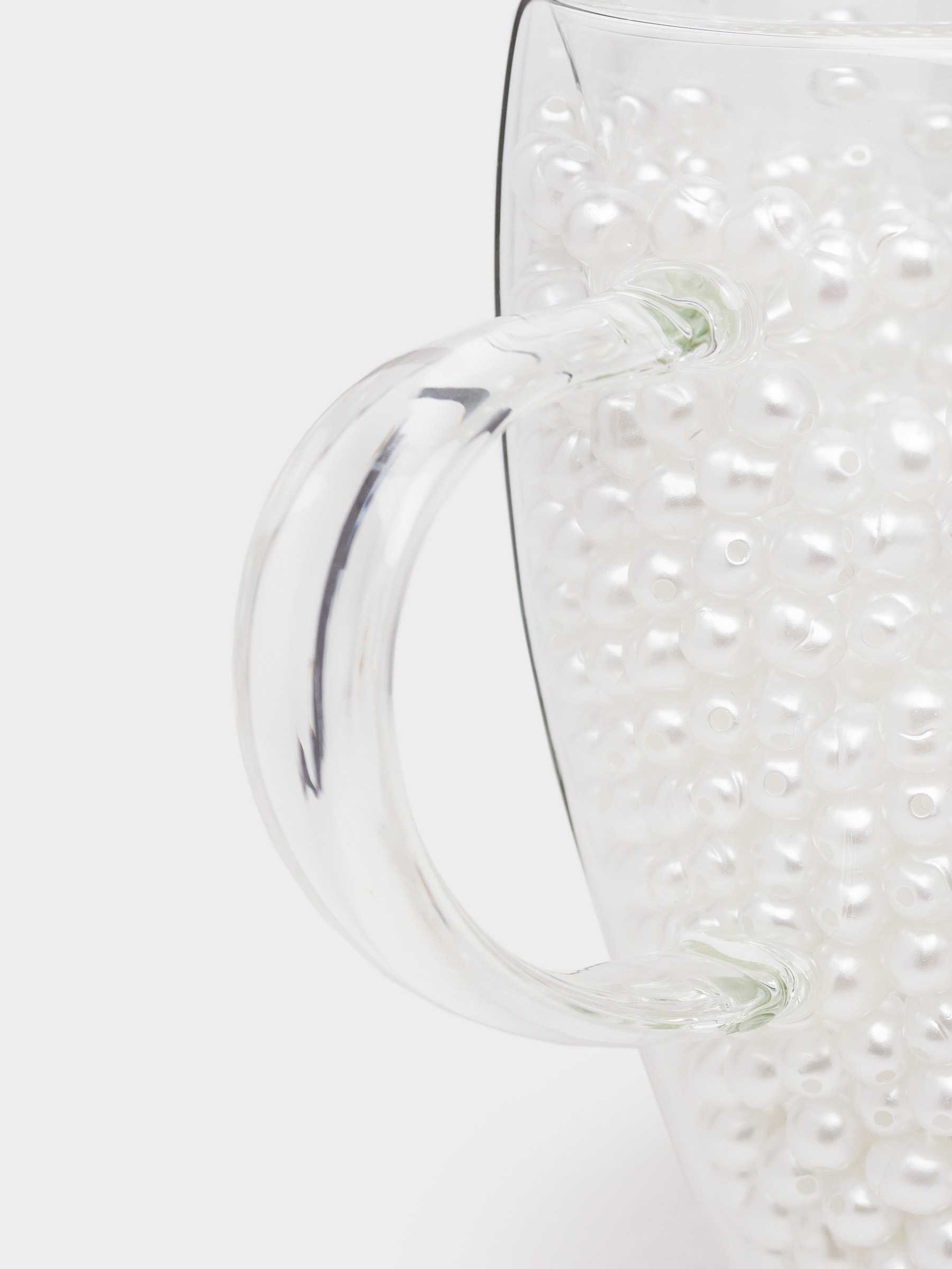 Mug, 330 ml, glass B/plastic, with pearls inside, Design, Air decor, image-2