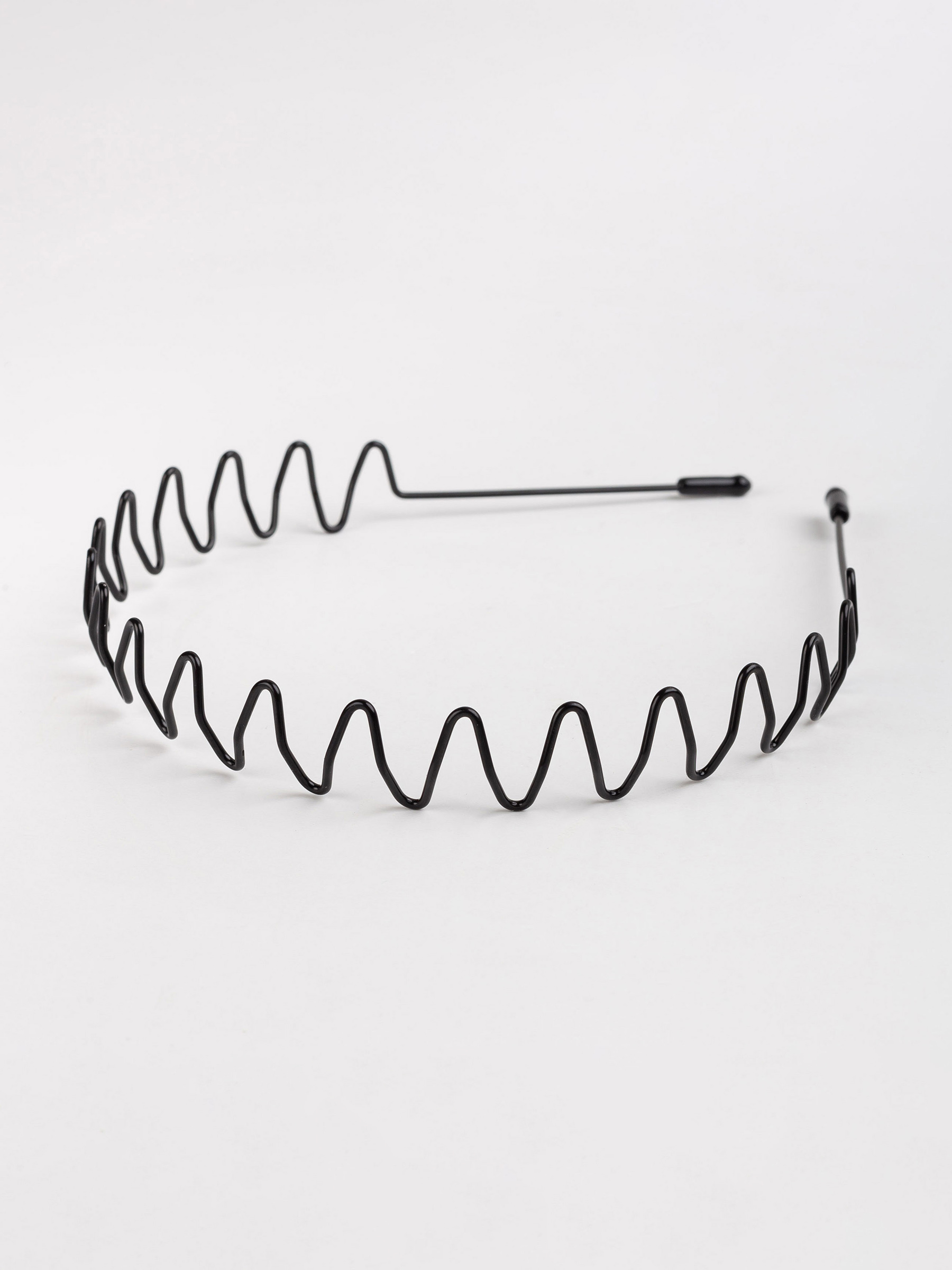 Hair band, 14x16 cm, metal, black, Wave, Fast, image-3