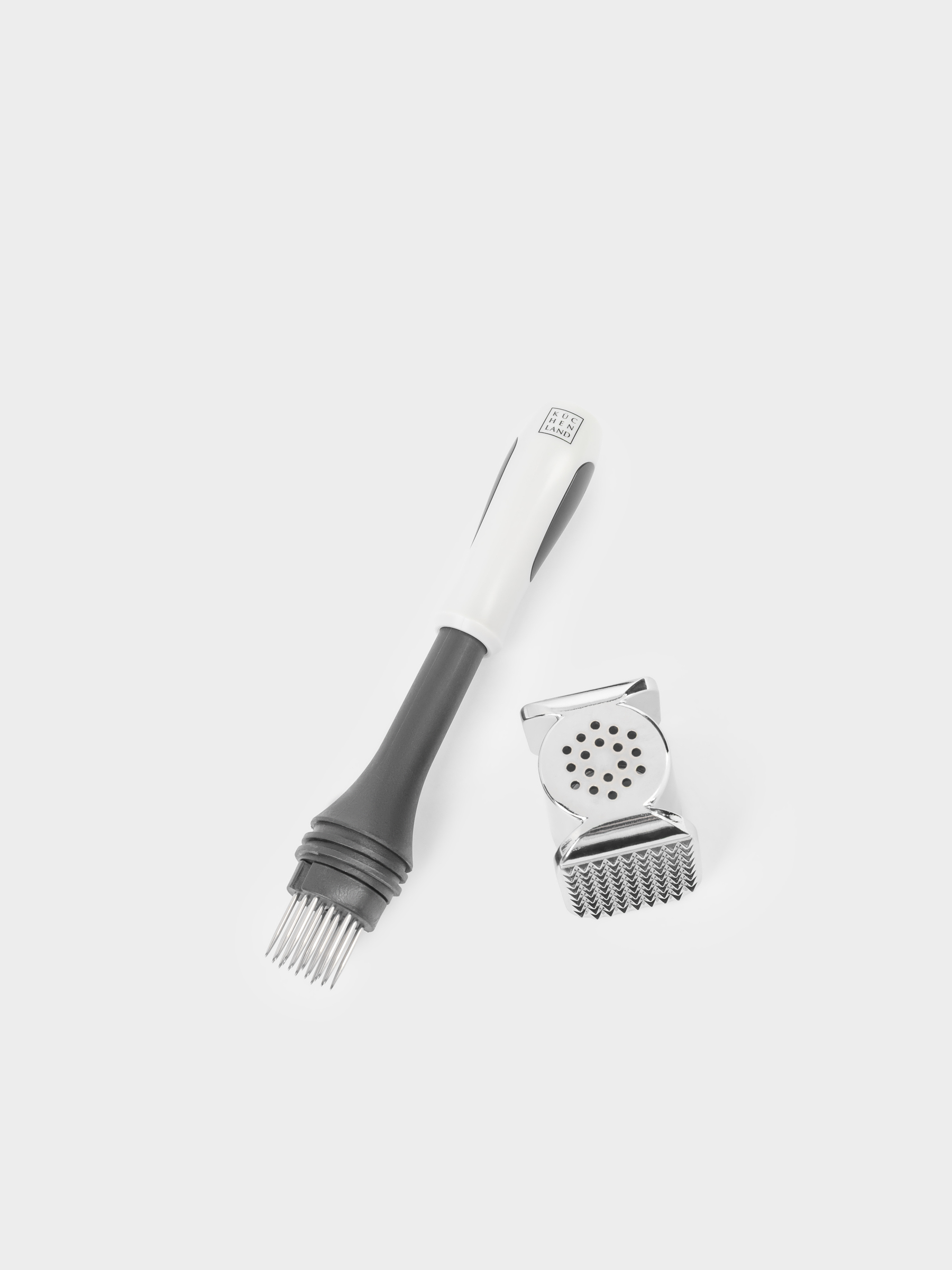 Meat chipping hammer, 23 cm, with tenderizer, grey, Lemsen, image-4