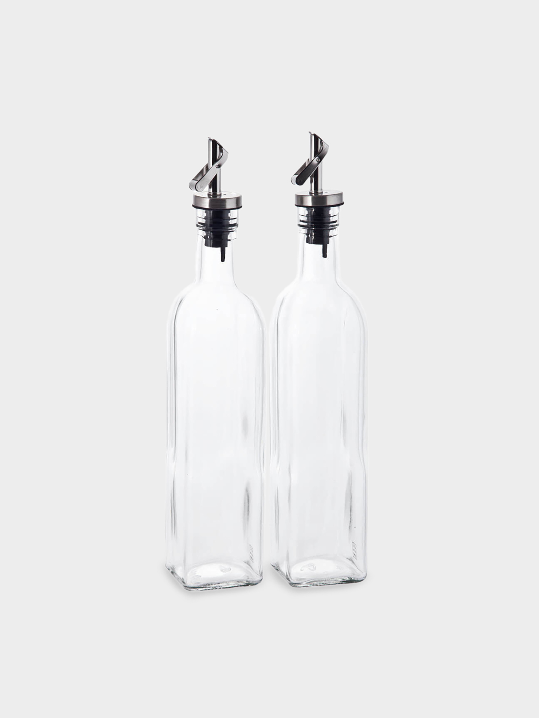 Oil and vinegar bottle, 500 ml, 2 pcs, glass / metal, Comfort, image-0