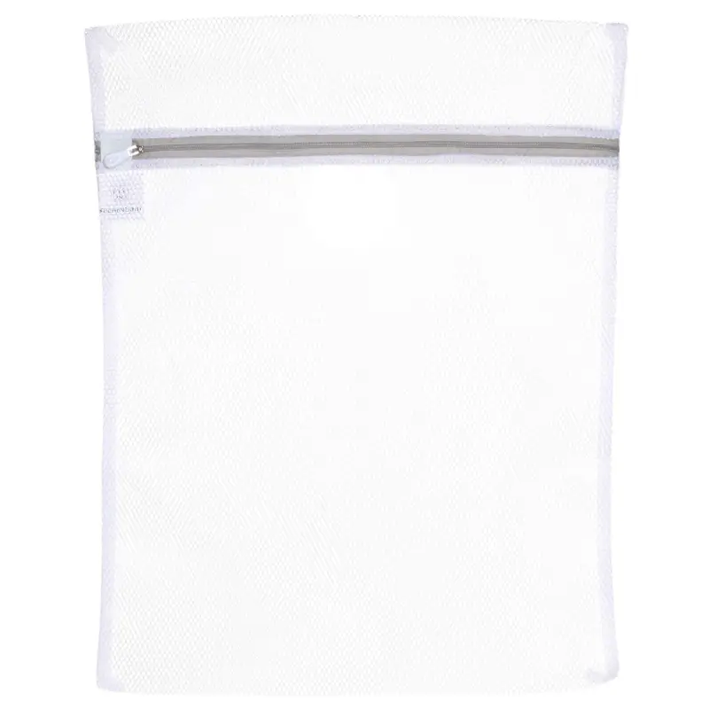 Laundry bag, 40x50 cm, polyester, white-gray, Safety ,image-0
