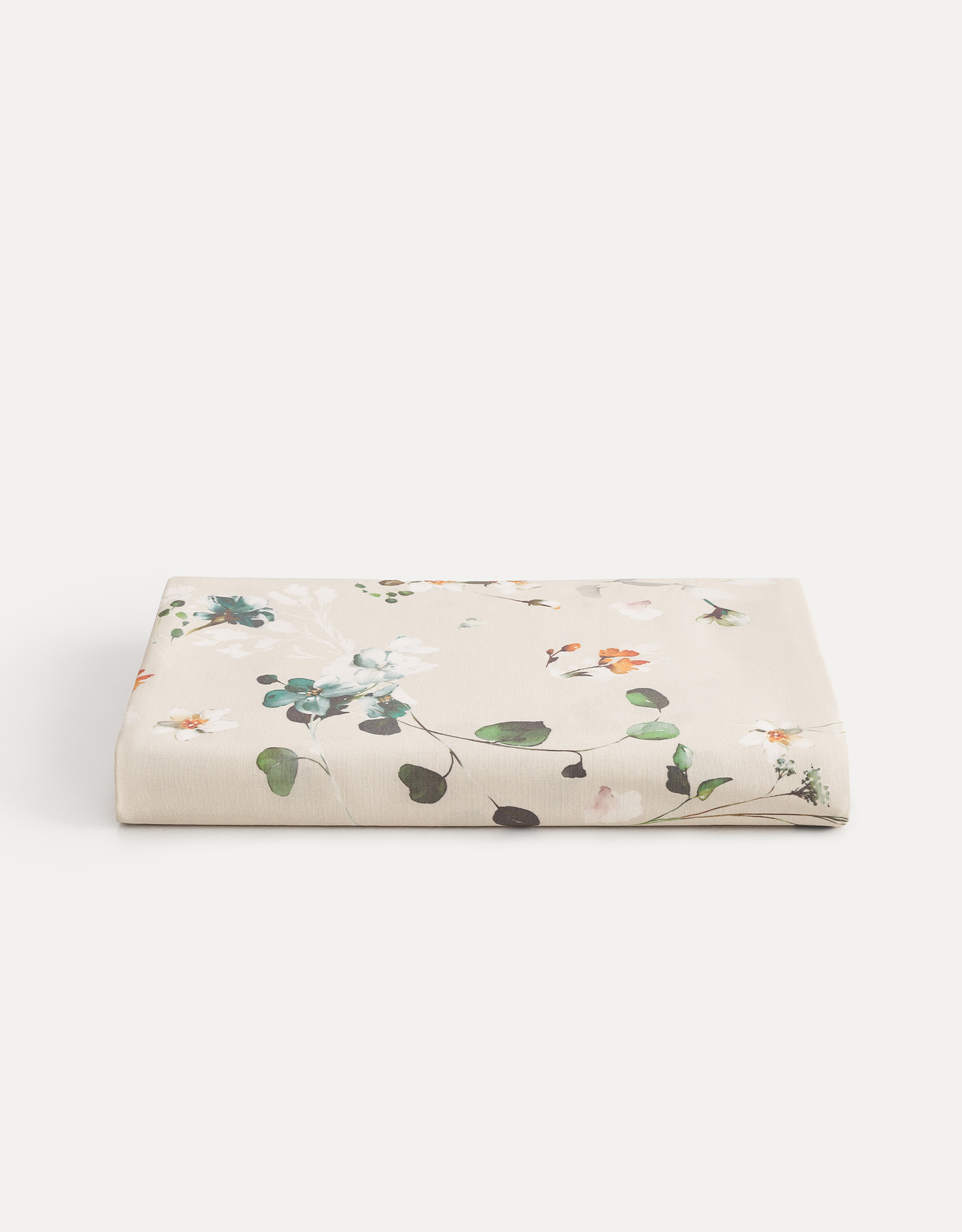 Tablecloth, 160x160 cm, cotton, milky, Flowers, Wildflowers, image-0