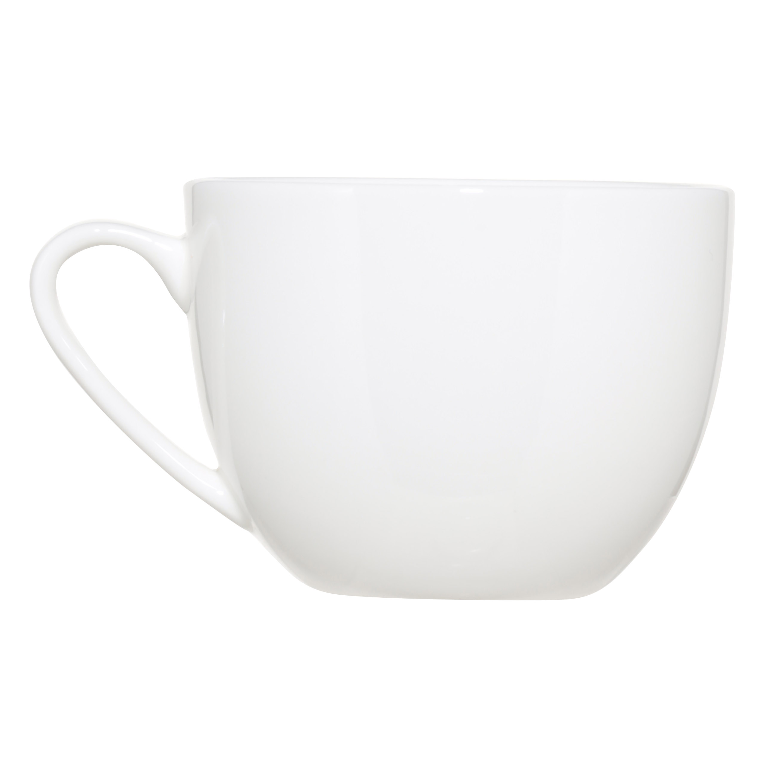 Tea pair, 6 pers, 12 pr, 250 ml, porcelain F, white, Ideal white