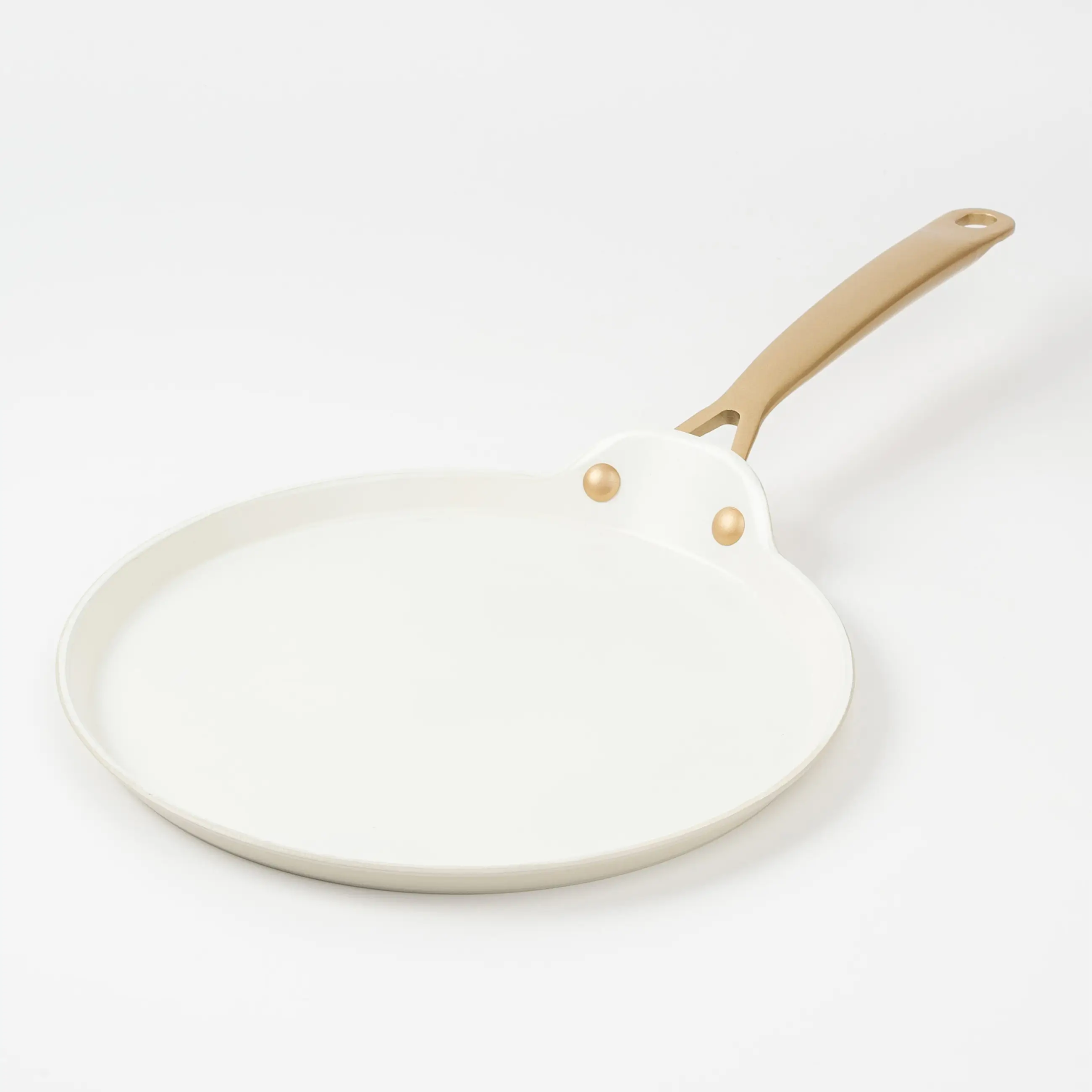 Pancake pan, 24 cm, coated, aluminum, milky, Piatto gold, image-0
