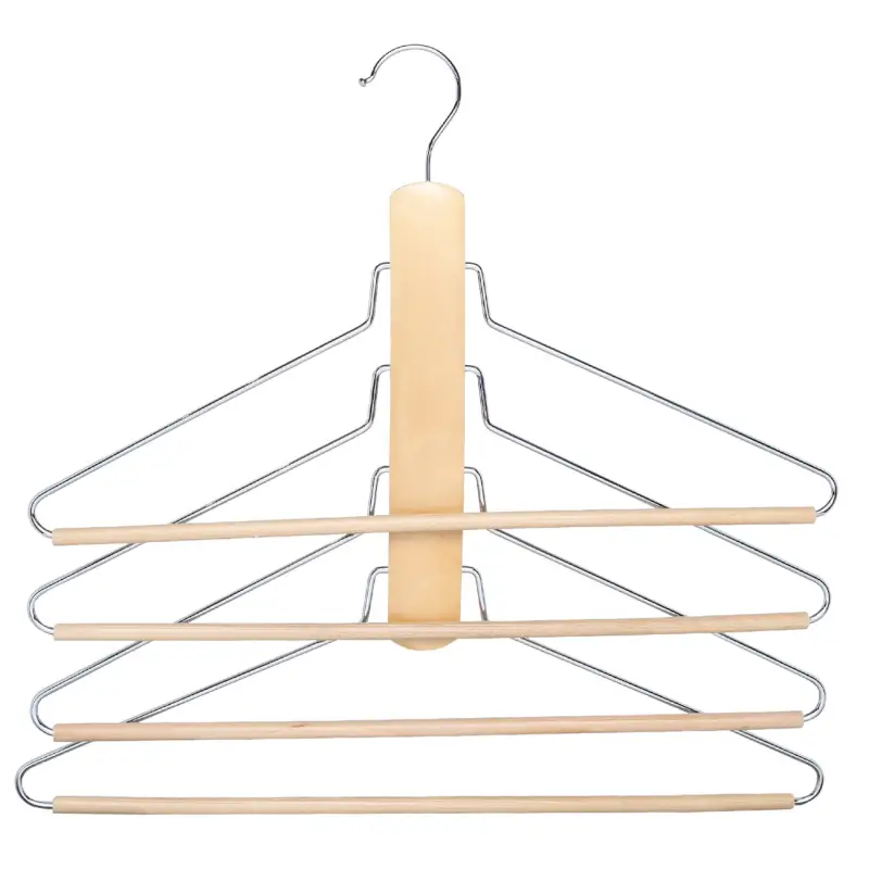 Hanger, 40 cm, 4 in 1, wood, natural, Eco life ,image-0