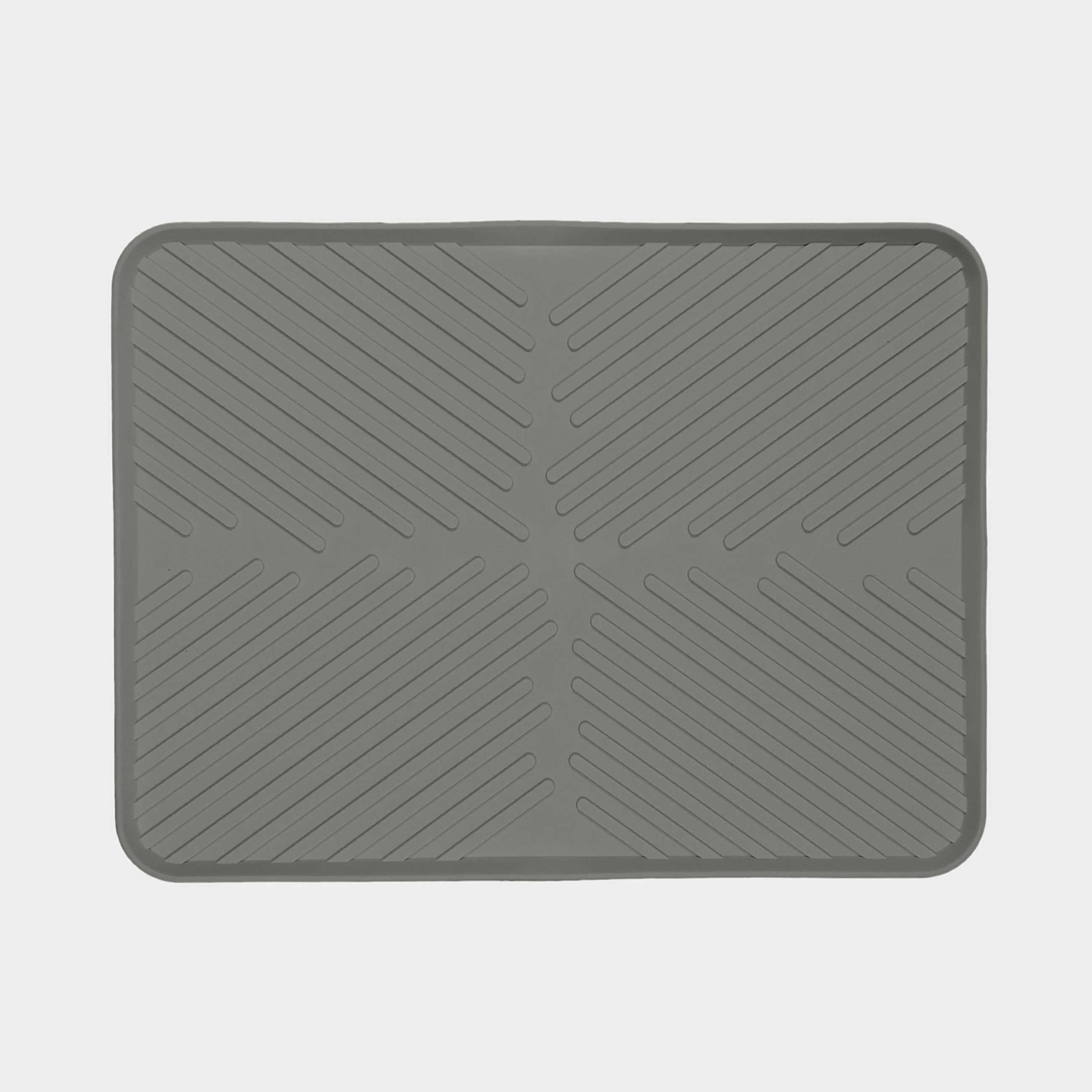 Dish drying mat, 40x30 cm, rubber, grey, Assist
