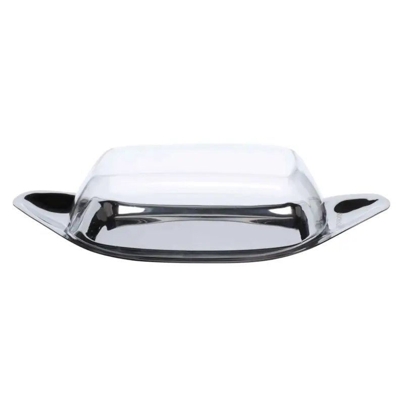 Butter dish, 22 cm, steel / plastic, rectangular, Classic ,image-0