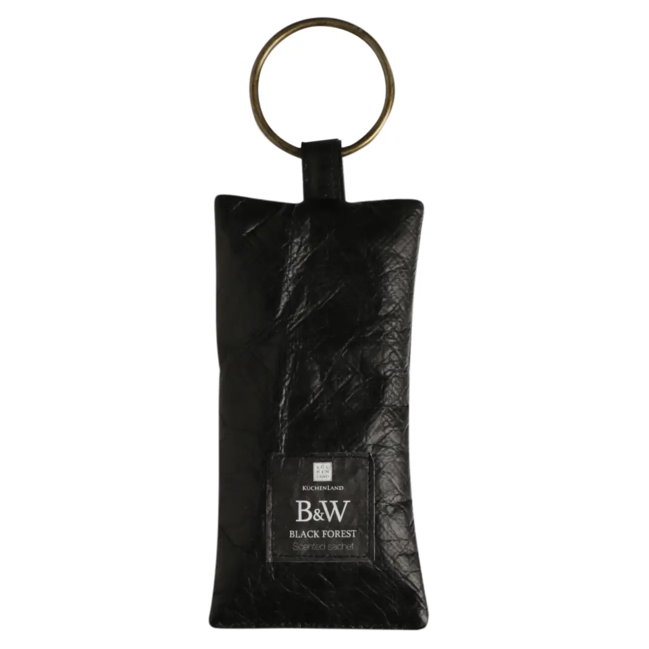 Scented sachet, 7x13 cm, black, Black forest, B&W, image-0