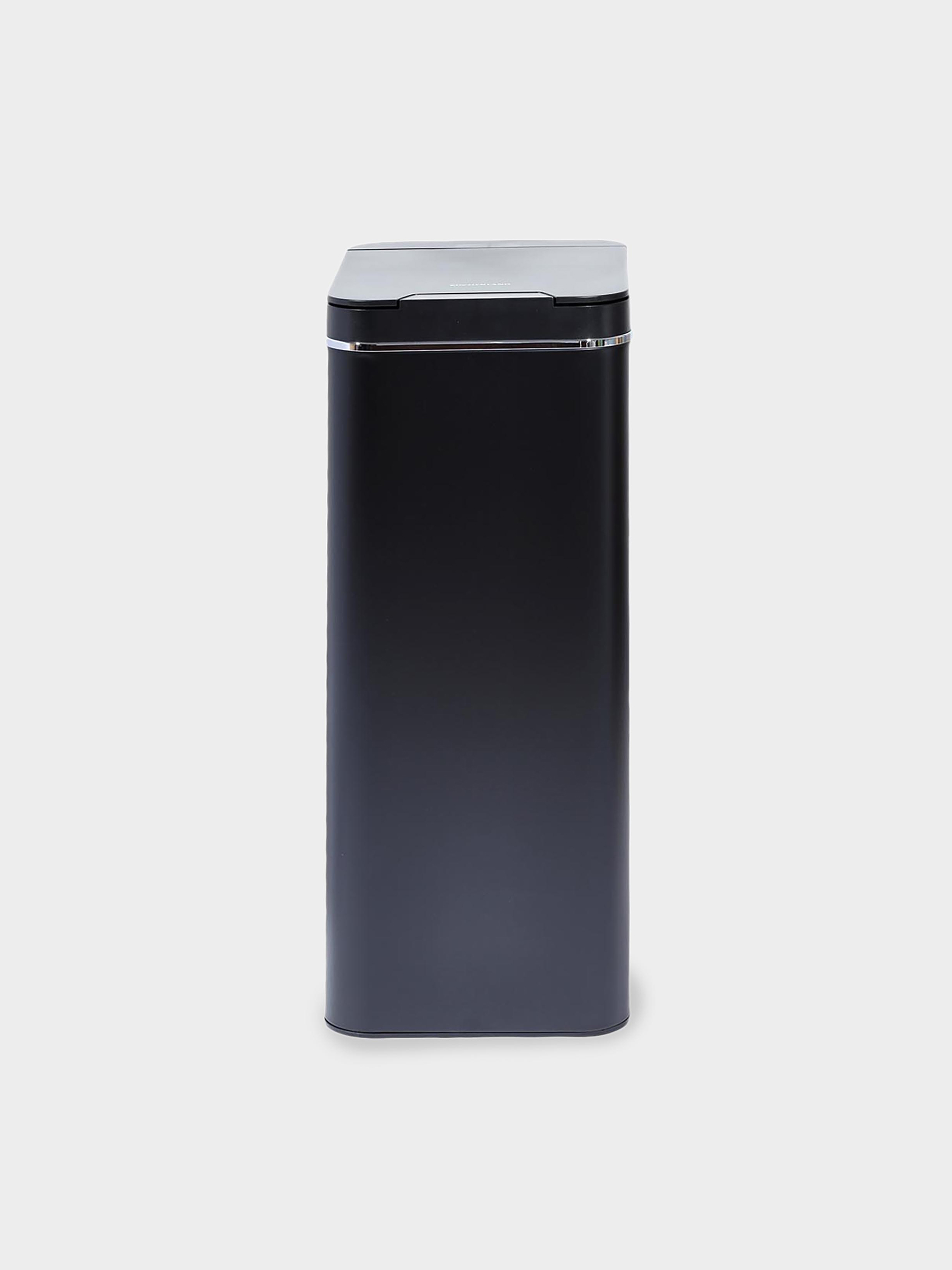 Trash can, 50 L, Sensor bin, metal/plastic, rectangular, black, Style, Sensor Bin, image-4