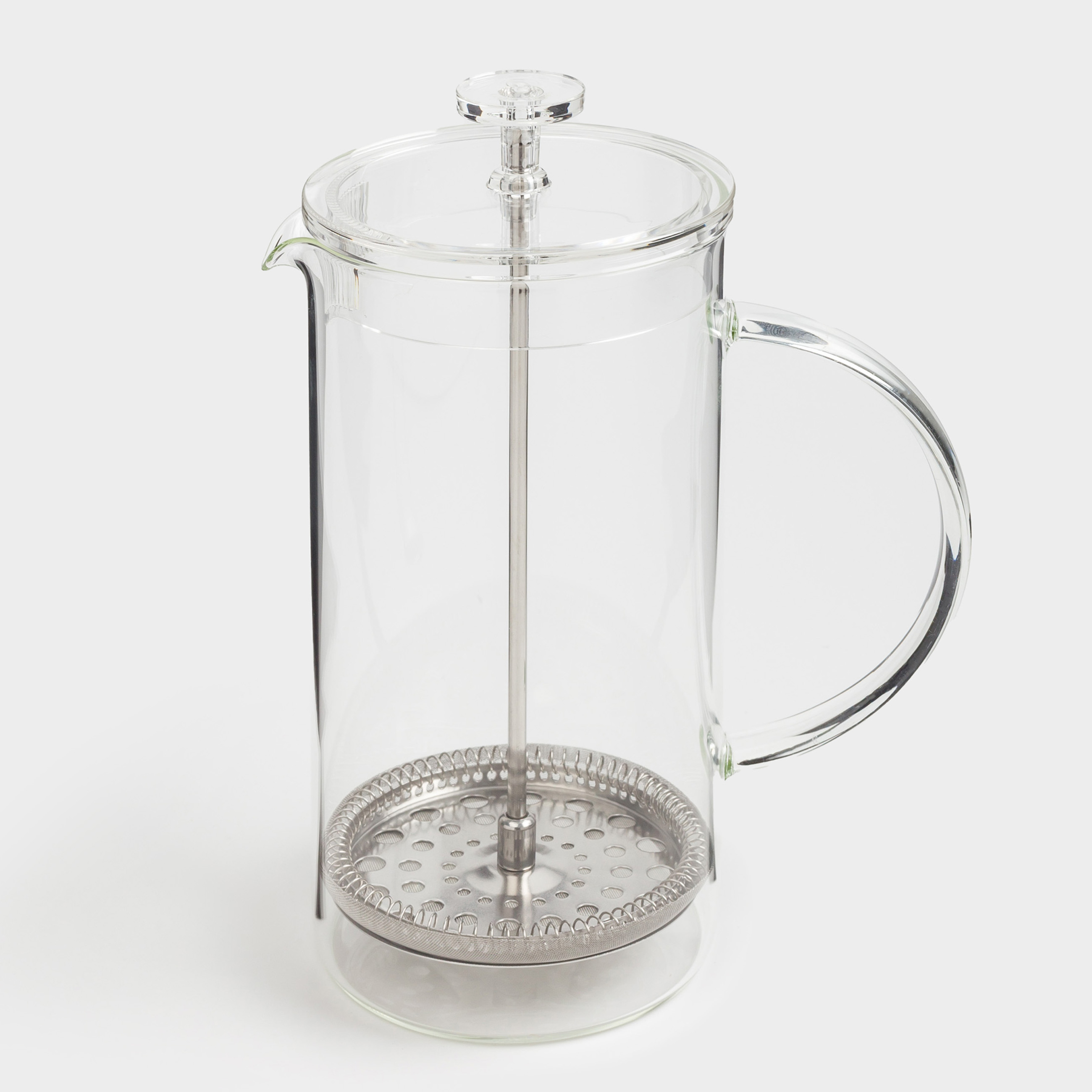 French press, 1 l, glass B / steel, Clear, image-1