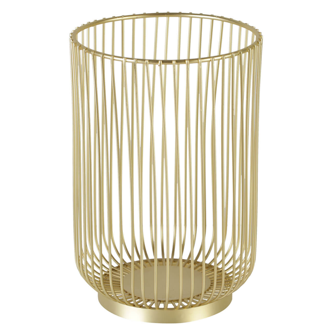 Stand for kitchen accessories, 18 cm, metal, gold, Twist gold