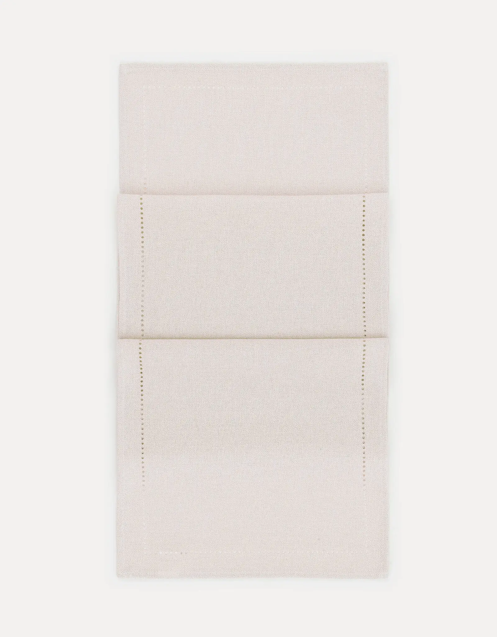 Table runner, 40x160 cm, polyester, silver-cream, Hemstitch, image-0