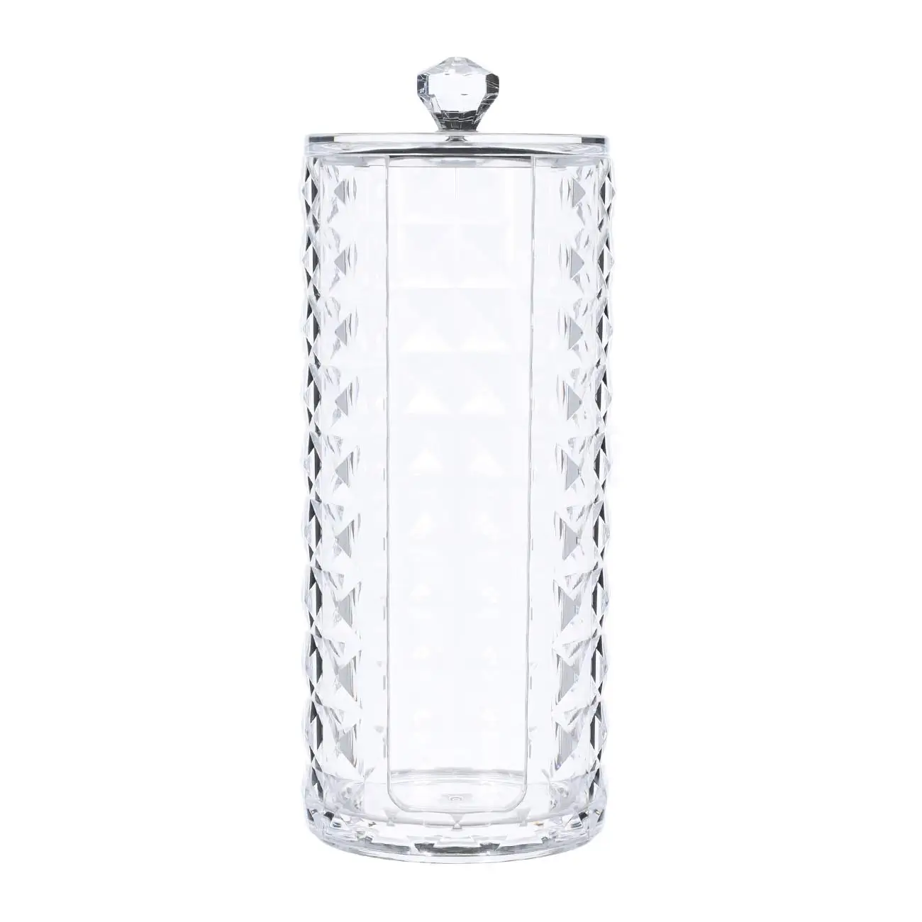 Cotton pad container, 18 cm, plastic, Kandy, image-0