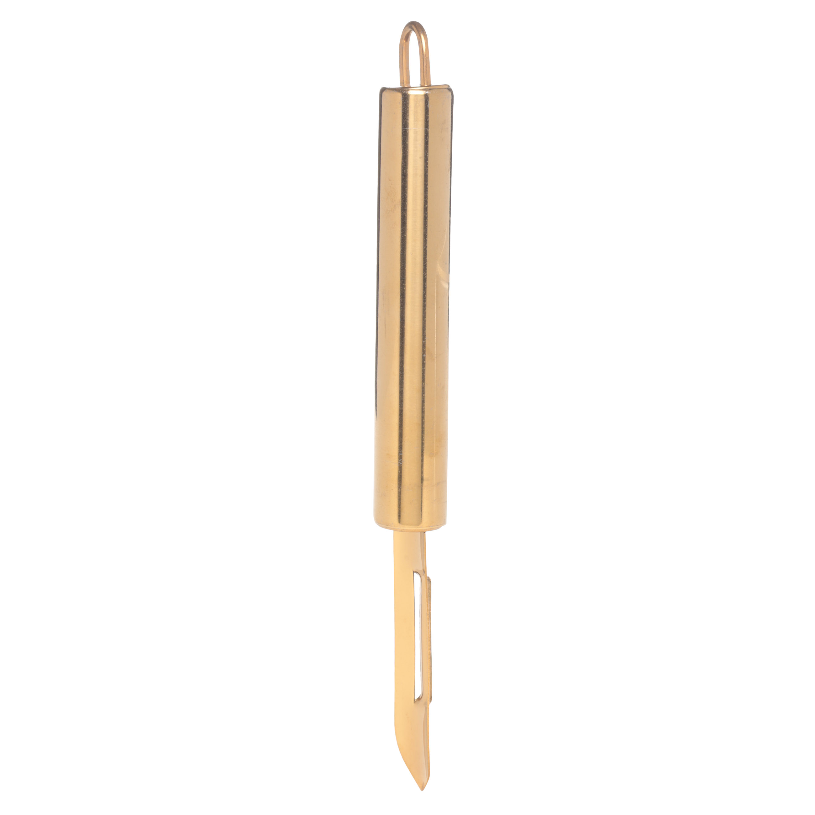 Vegetable peeler, 19 cm, steel, golden, Spiro gold