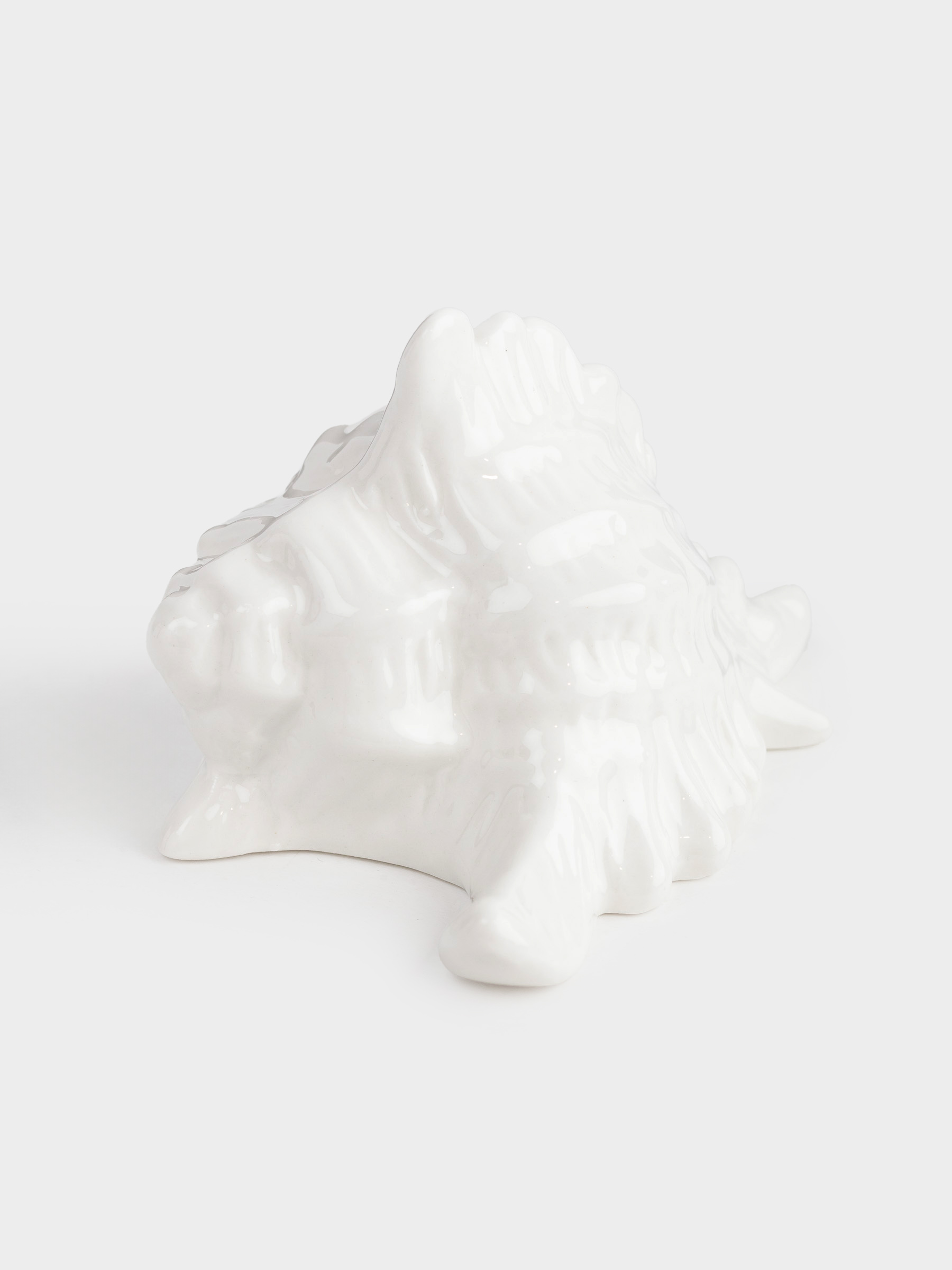 Salt or pepper container, 5 cm, porcelain P, white, Seashell, Seaside, image-2