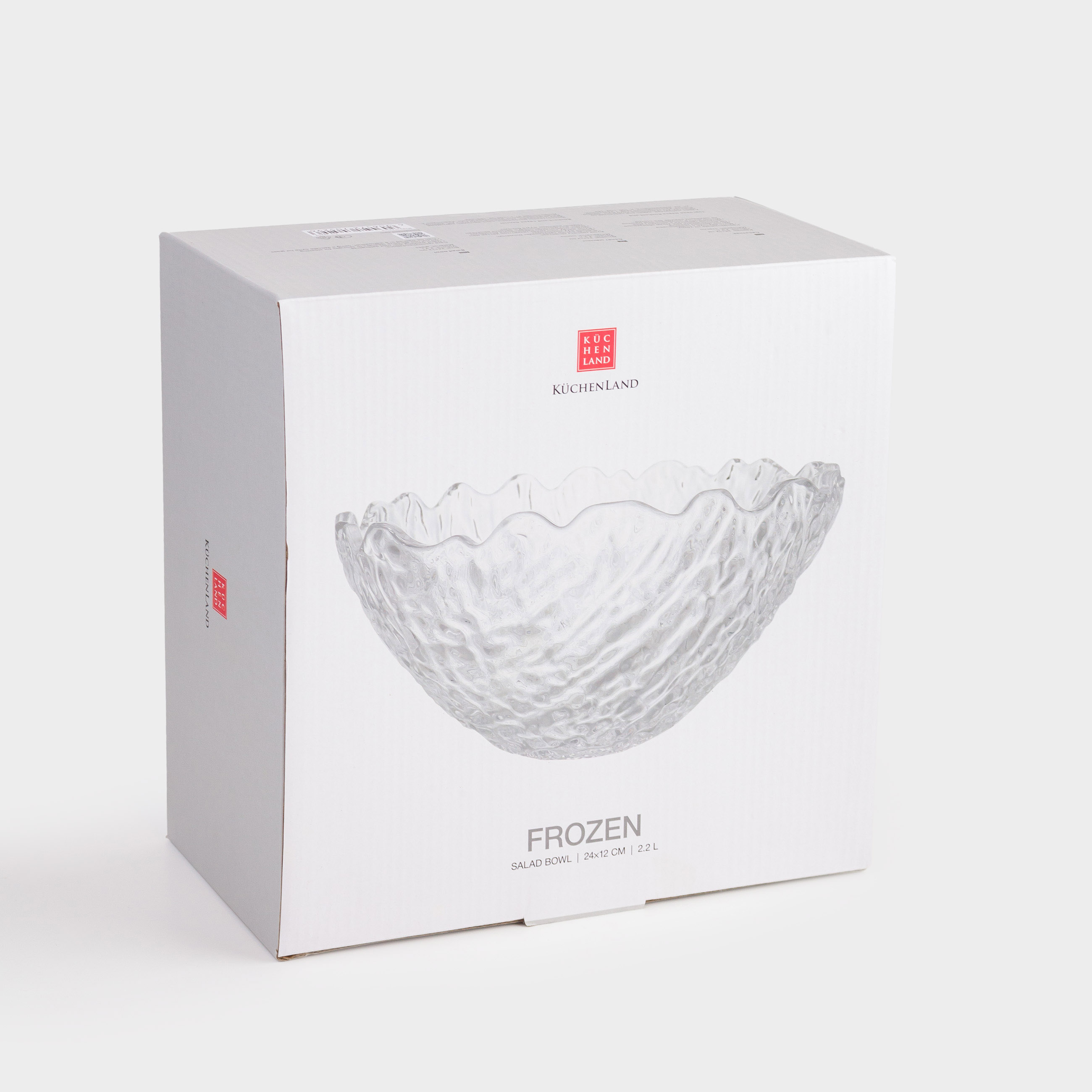 Salad bowl, 24x12 cm, ... ml, glass R, Frozen, image-3