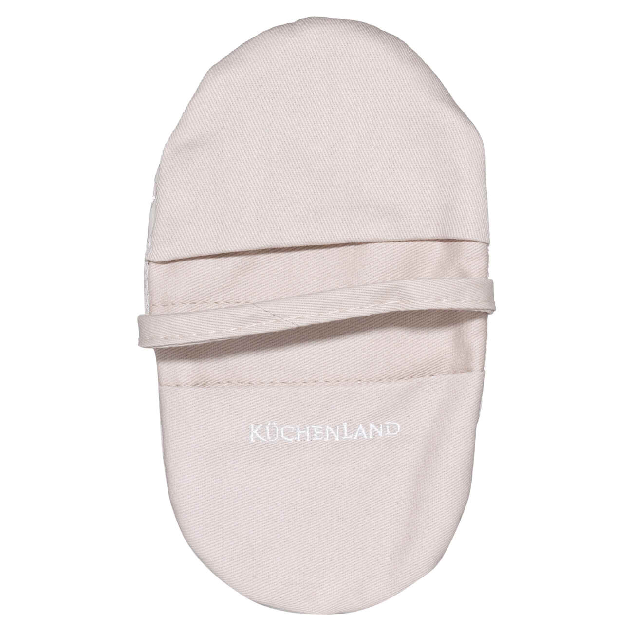 Potholder, 18x10 cm, double, cotton/silicone, beige, Bakery