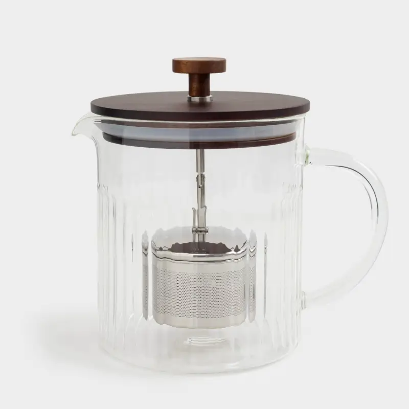 Teapot, 1 l, glass B / steel, Bell R