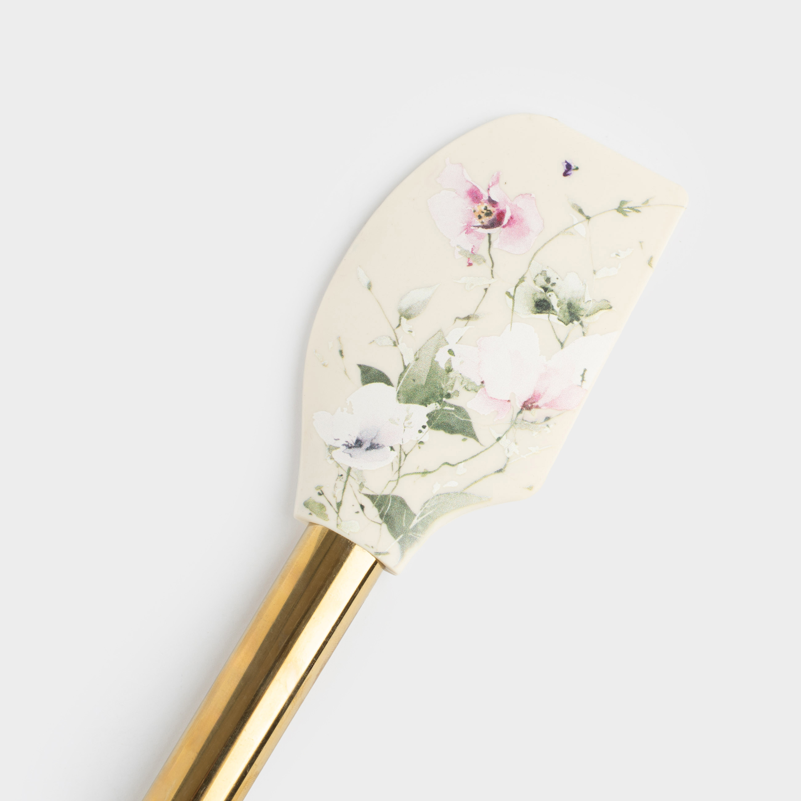 Spatula, 30 cm, silicone / steel, Lilac flowers, Floret