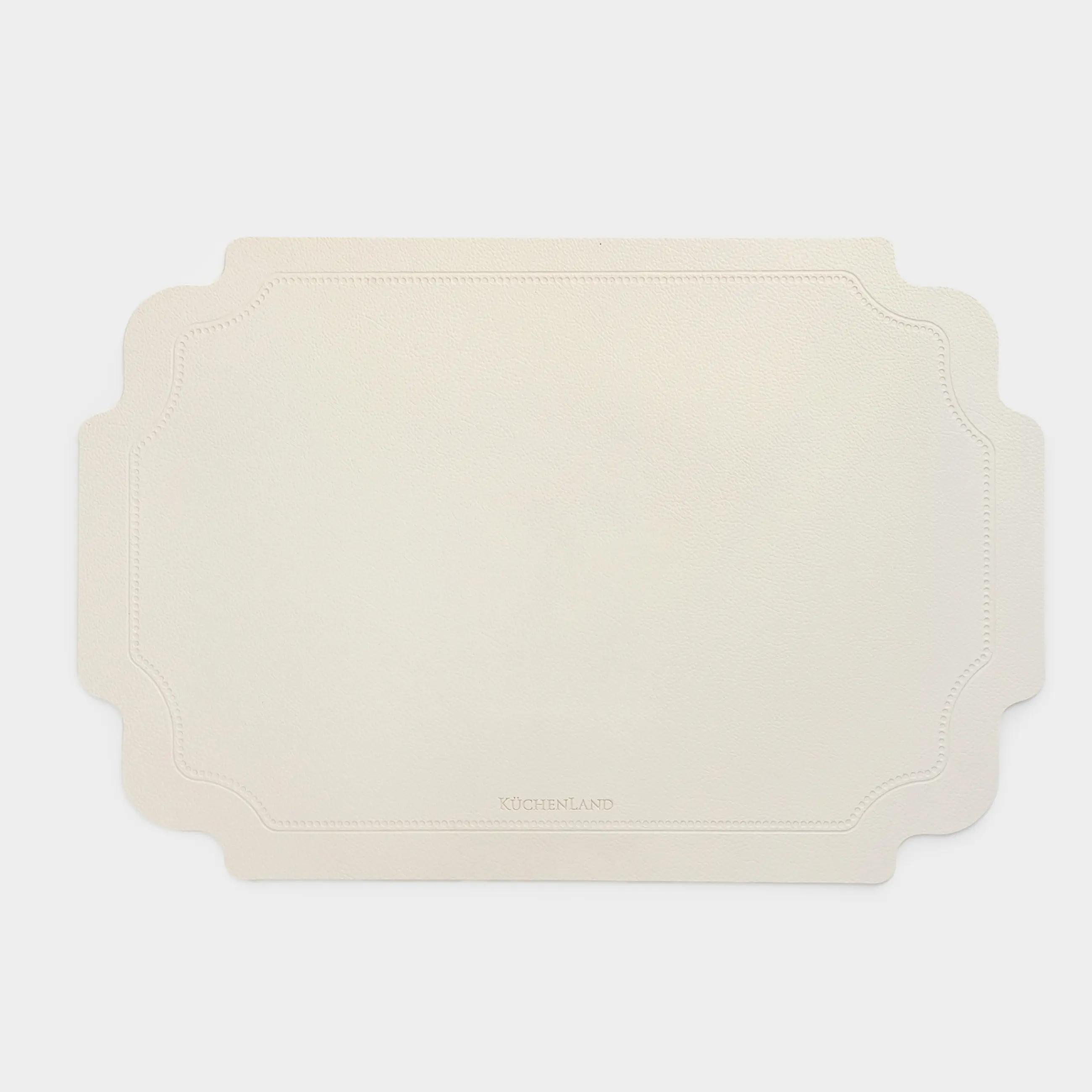 Placemat, 30x45 cm, PVC, curly, beige, Vintage, Rock vintage