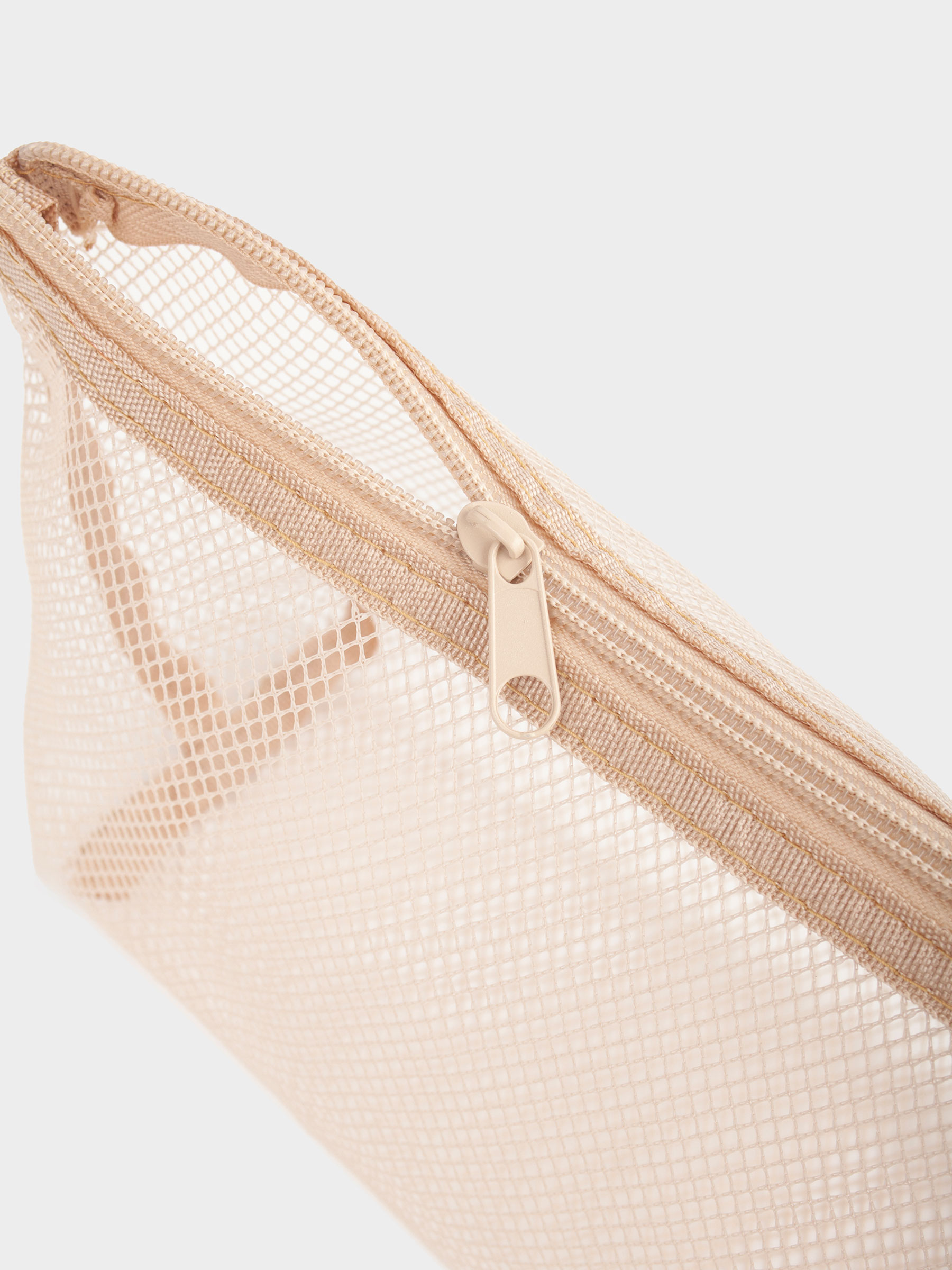Cosmetic bag, 24x14 cm, polyester, beige, Mesh, Easy Travel, image-3
