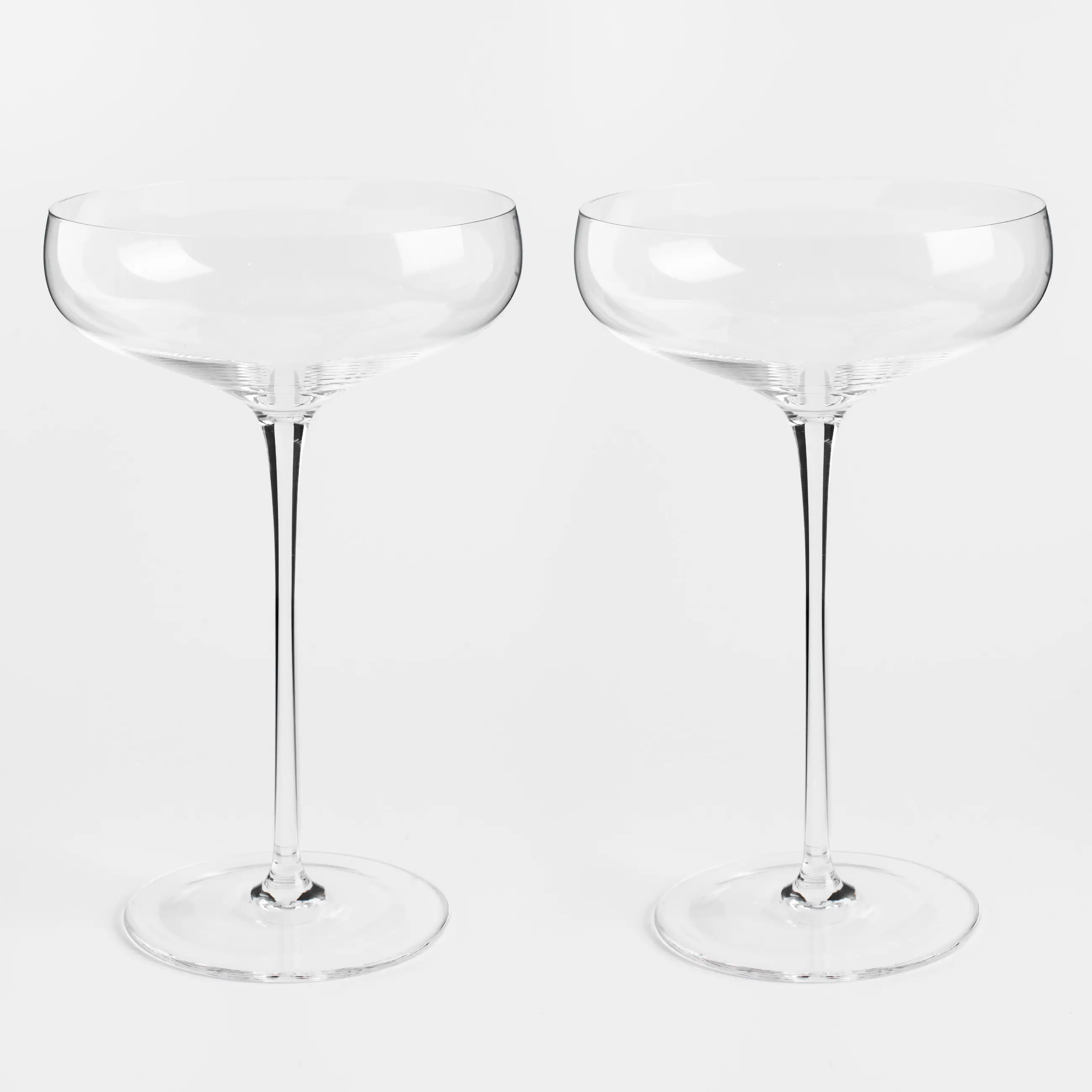 Champagne coupe glass, 250 ml, 2 pcs, crystal glass, Ferentino, image-0