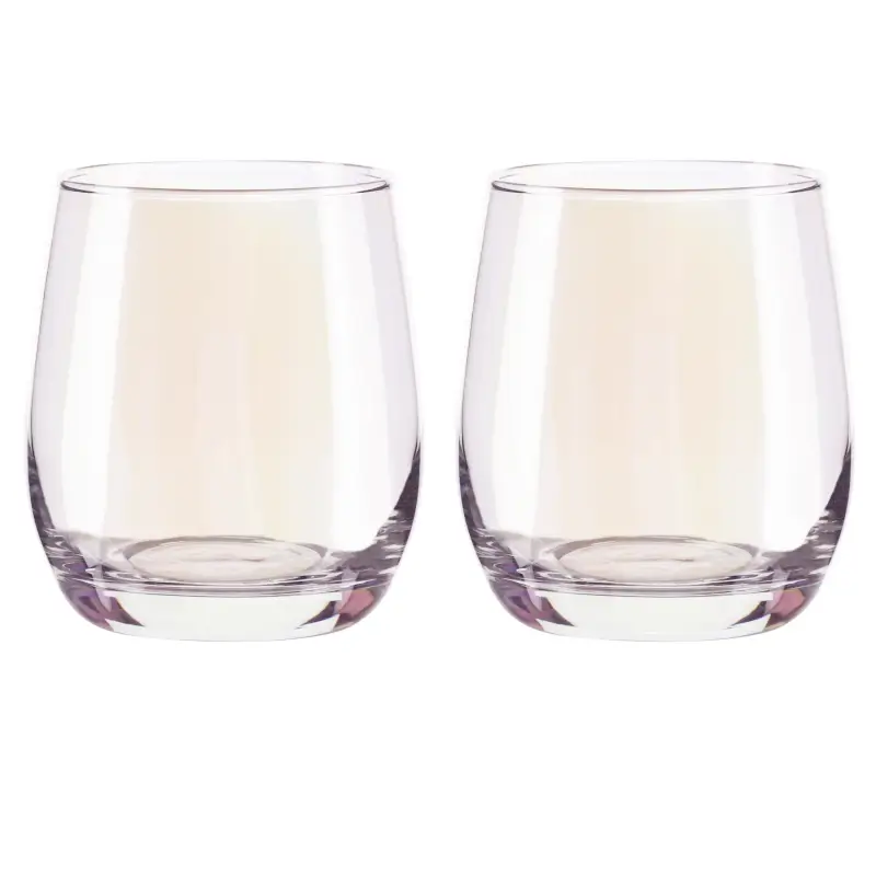 Glass, 9 cm, 350 ml, 2 pcs, glass, mother of pearl, Floyd polar ,image-0