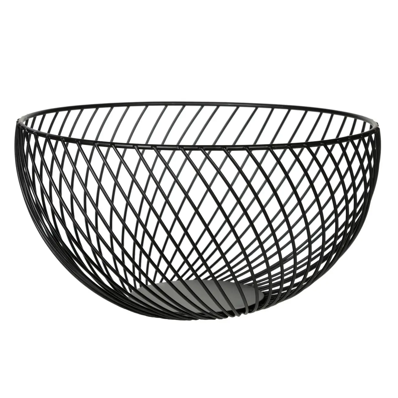 Fruit basket, 26 cm, metal, black, Twist black, image-0