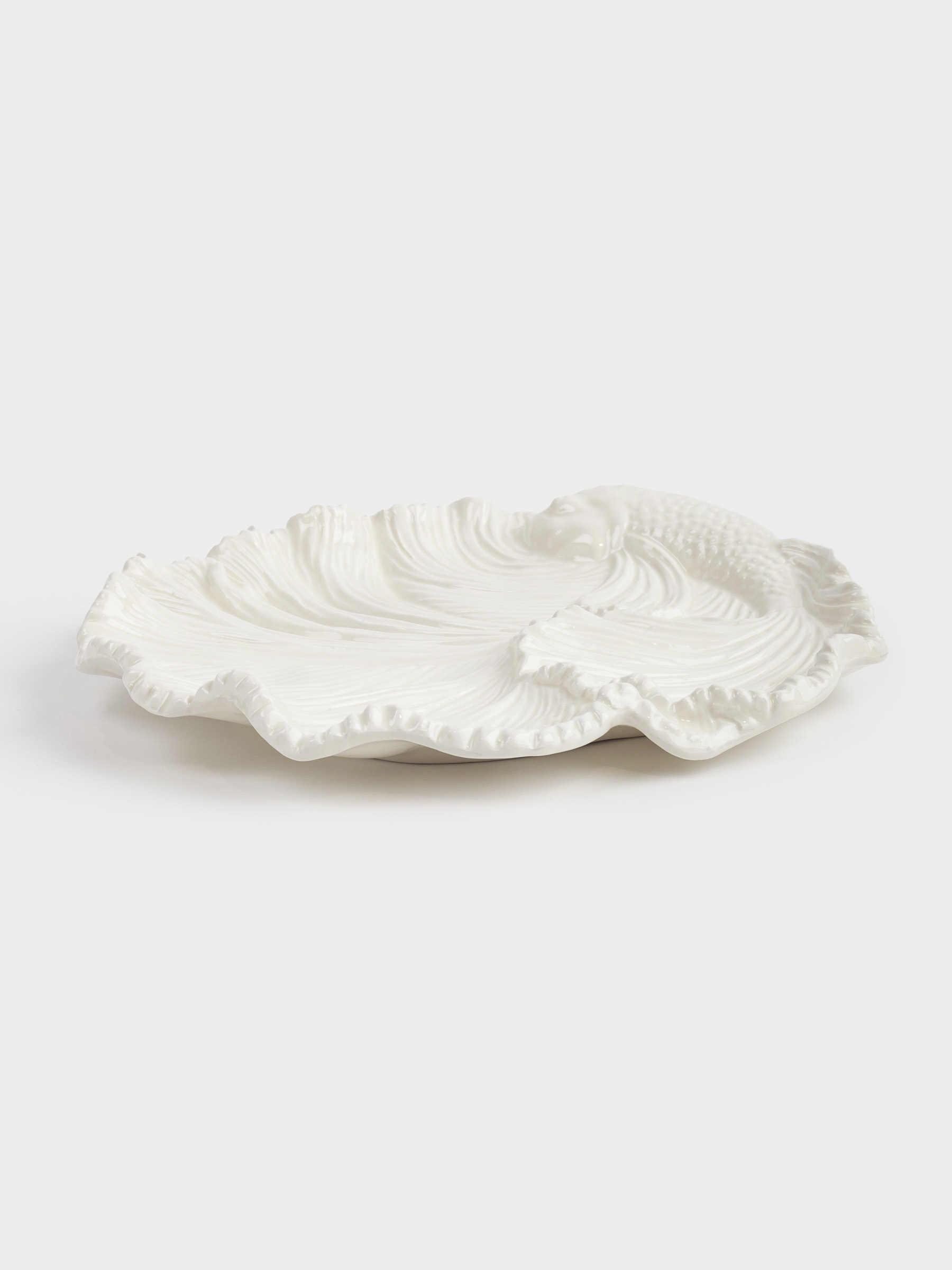 Decorative dish, 23x cm, ceramic, dairy, Fish, Goldfish, image-3