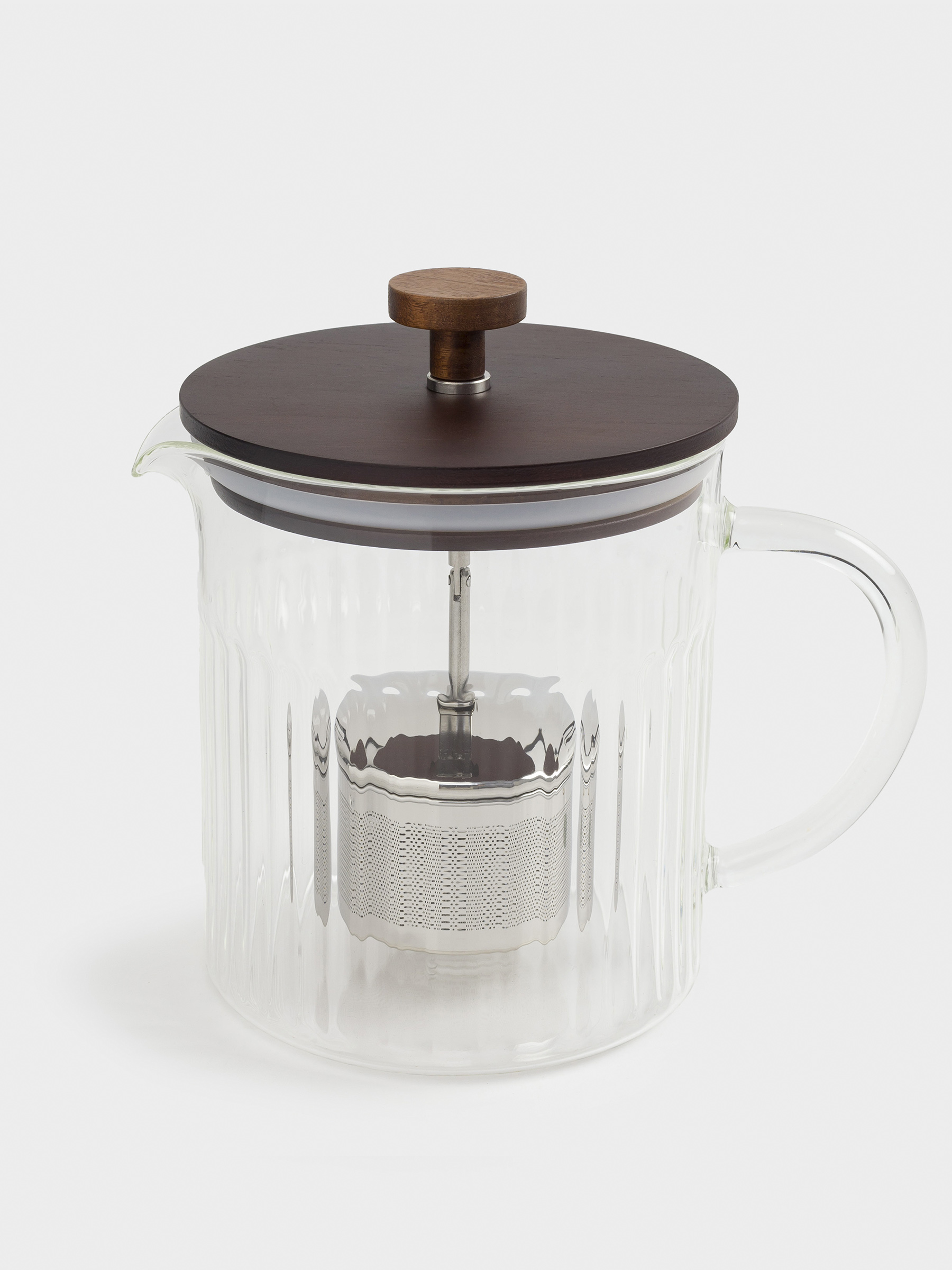 Teapot, 1 l, glass B / steel, Bell R, image-1