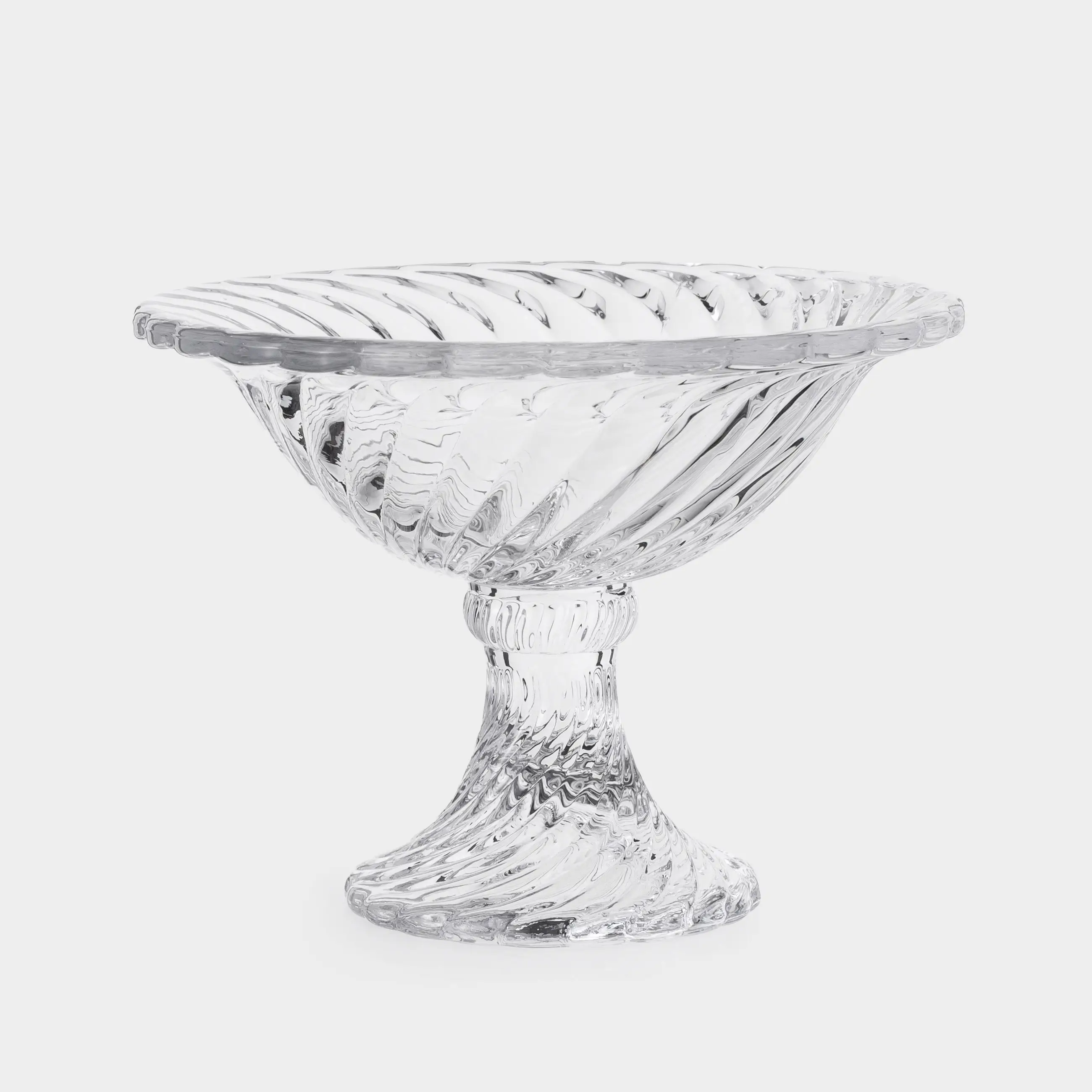 Candy bowl, 15x11 cm, on a leg, glass R, Lombardy R