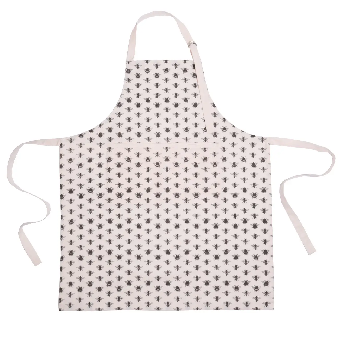Apron, 70x85 cm, cotton, beige, Bees, Honey