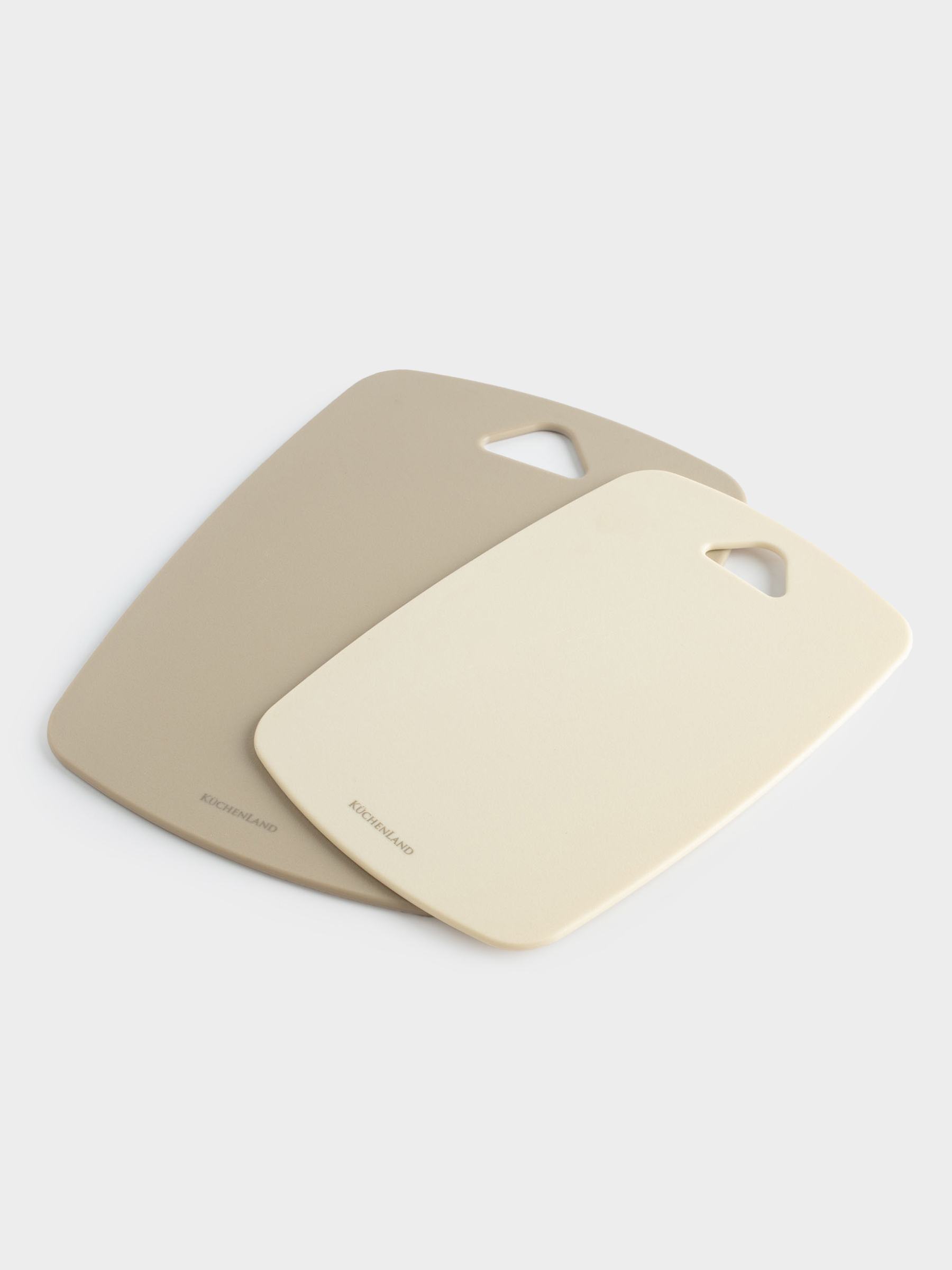 Cutting board, 30/35 cm, 2 pcs, plastic, milk/gray-brown, Soft kitchen, image-7